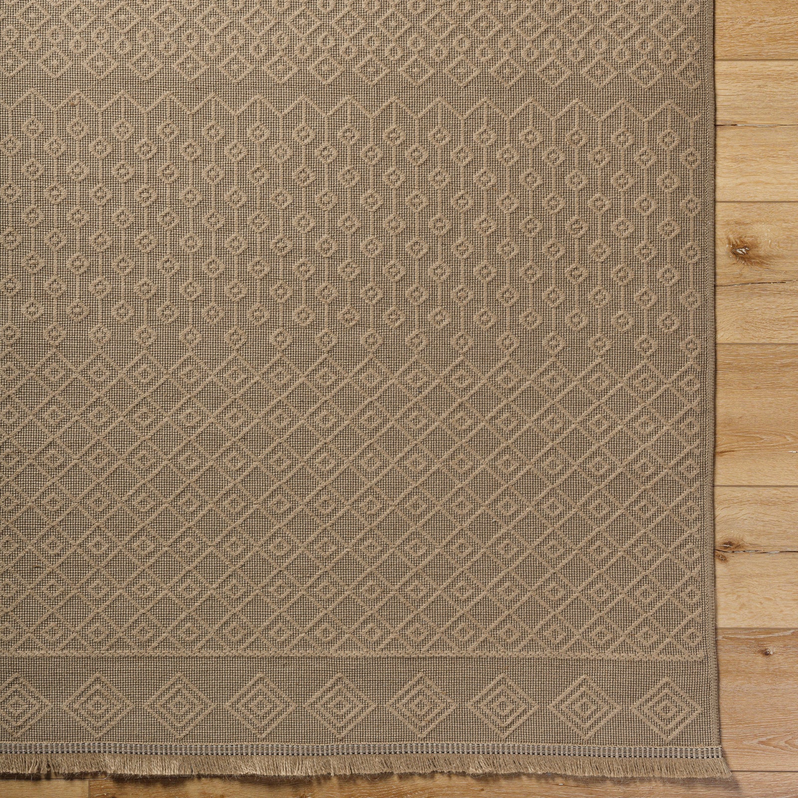 KASHVI Machine Washable Jute Boho Area Rug