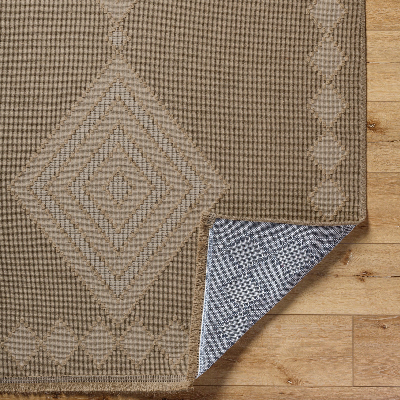 KEYURI Machine Washable Jute Boho Area Rug