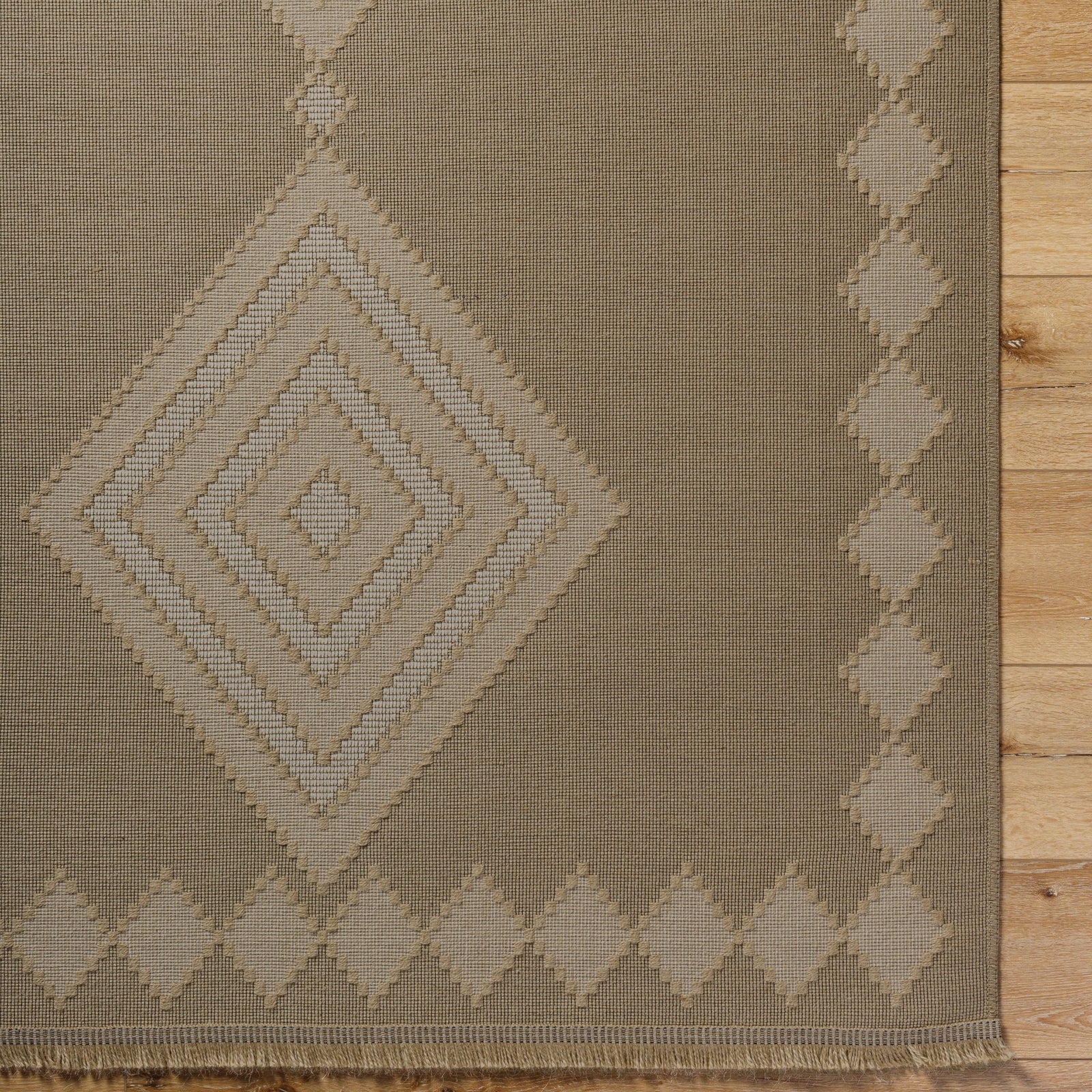 KEYURI Machine Washable Jute Boho Area Rug