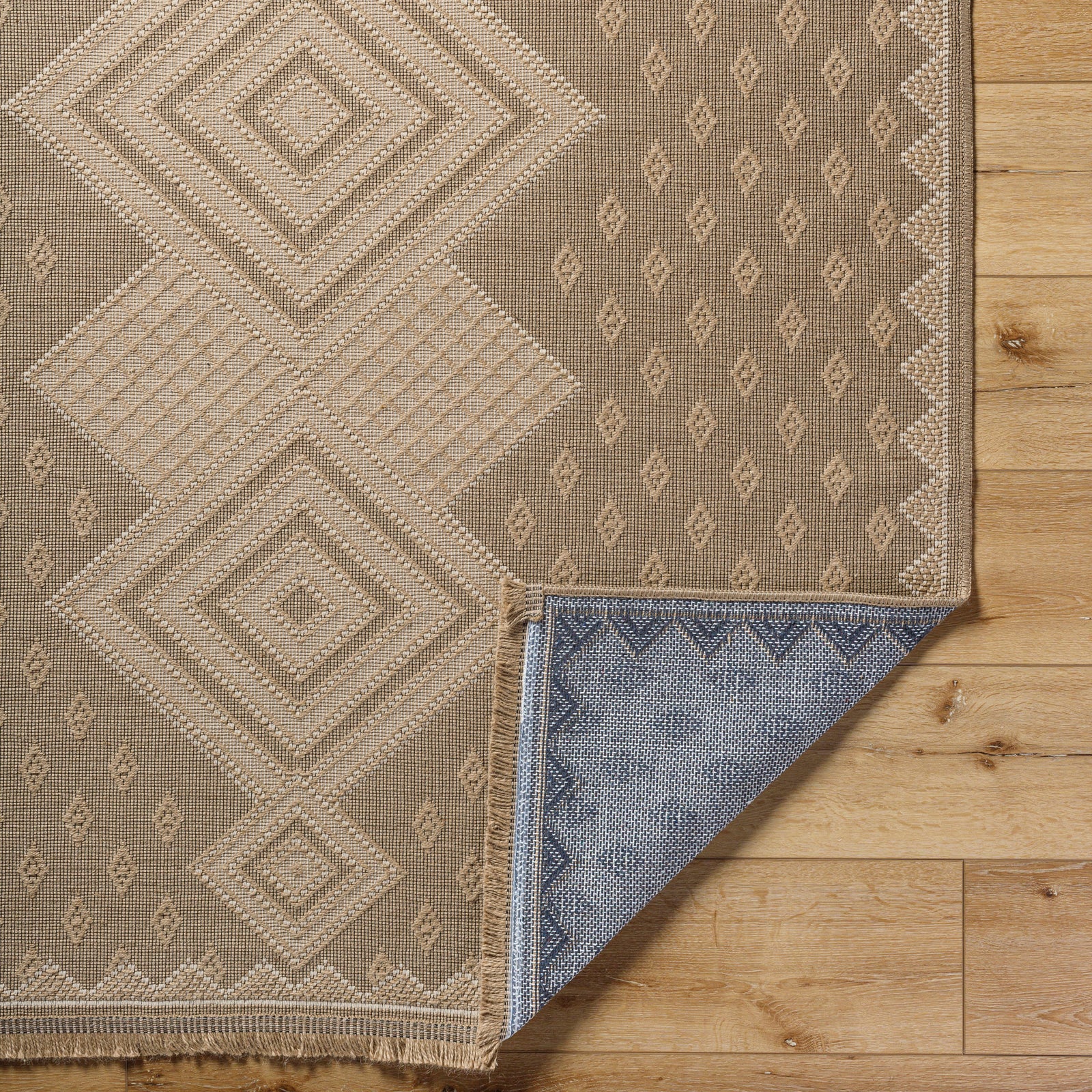 ORANOS Machine Washable Jute Boho Area Rug