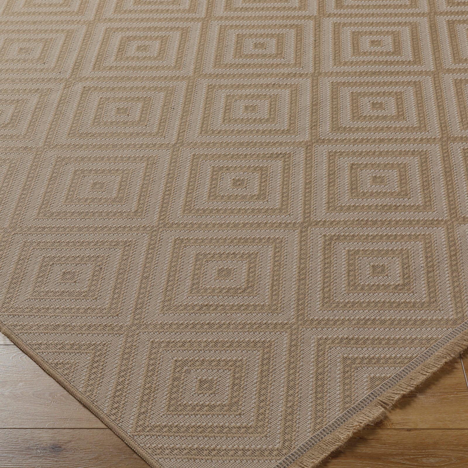 CHARDY Machine Washable Jute Boho Area Rug