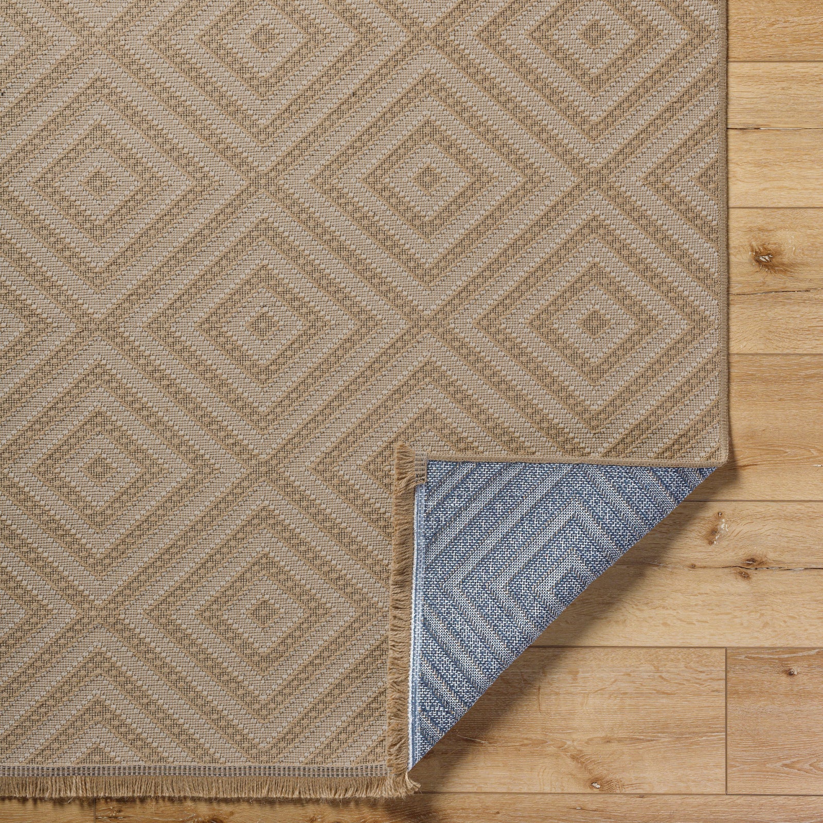 CHARDY Machine Washable Jute Boho Area Rug
