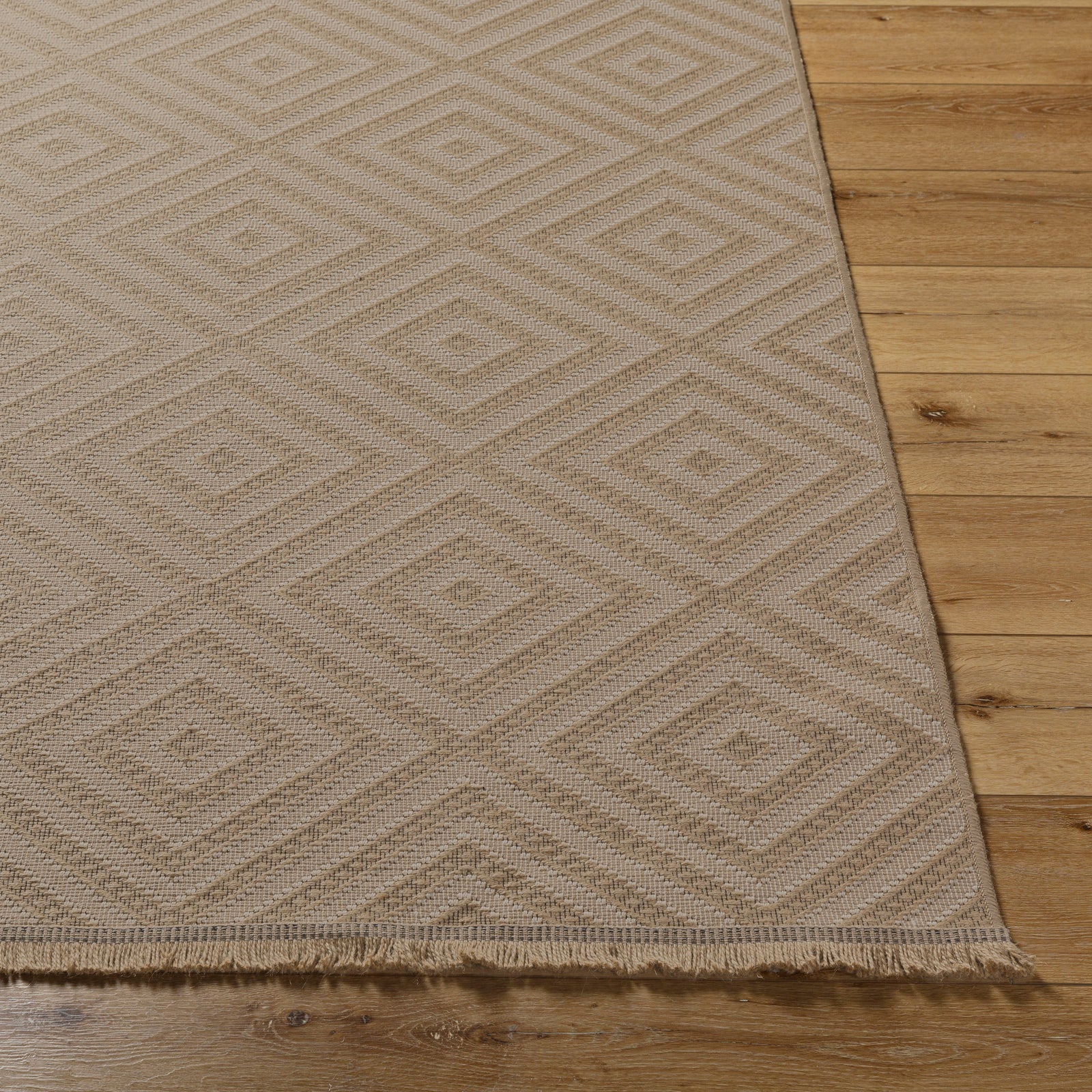 CHARDY Machine Washable Jute Boho Area Rug
