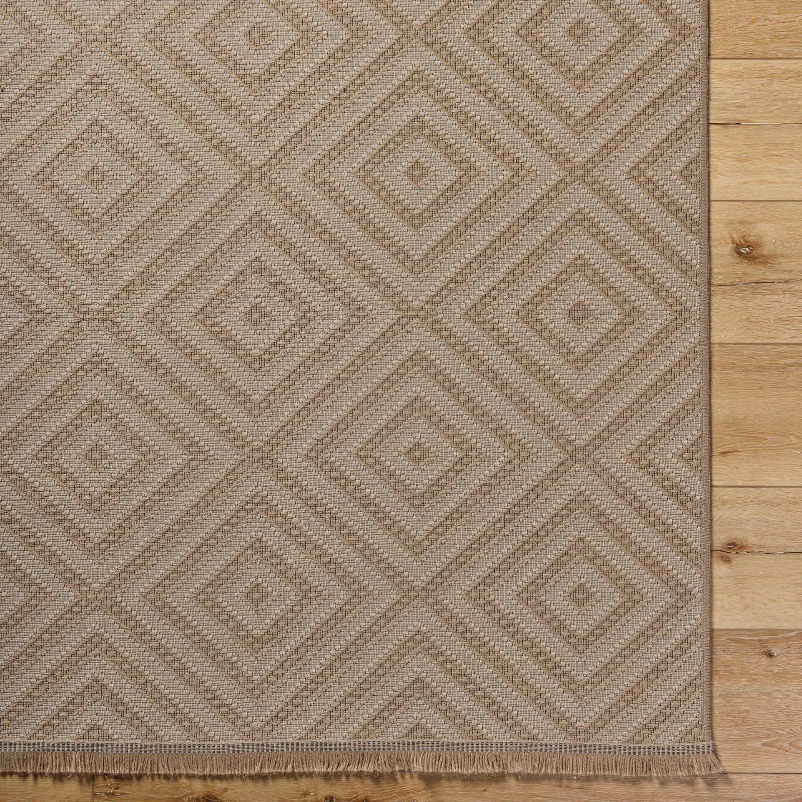 CHARDY Machine Washable Jute Boho Area Rug