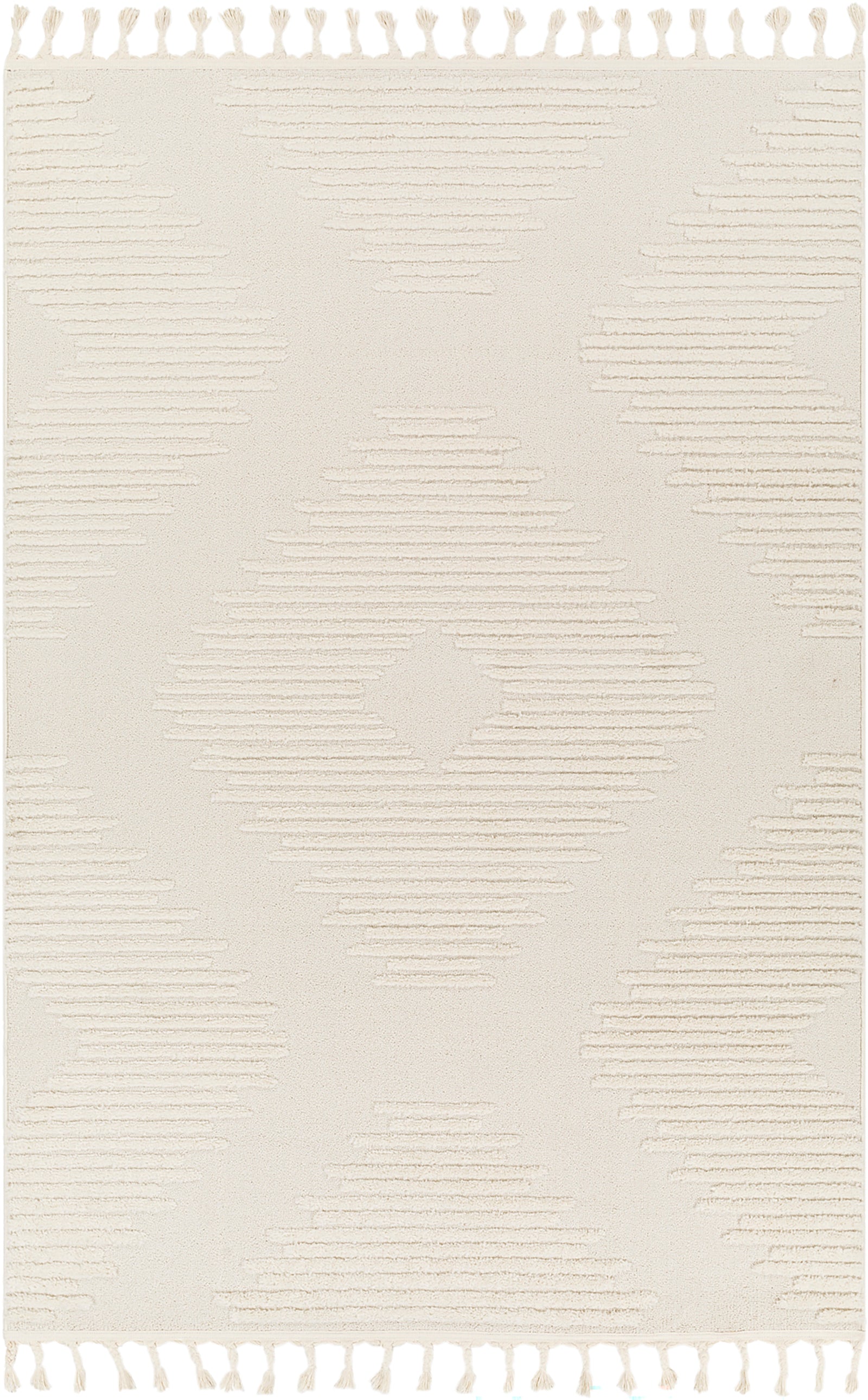 SLOAN Berber Global High Pile Ivory Area Rug