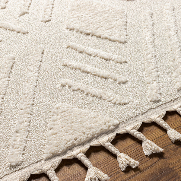 LAPITHOS Berber Rug I Modern Boho Area Rug I Ivory – Surya BV