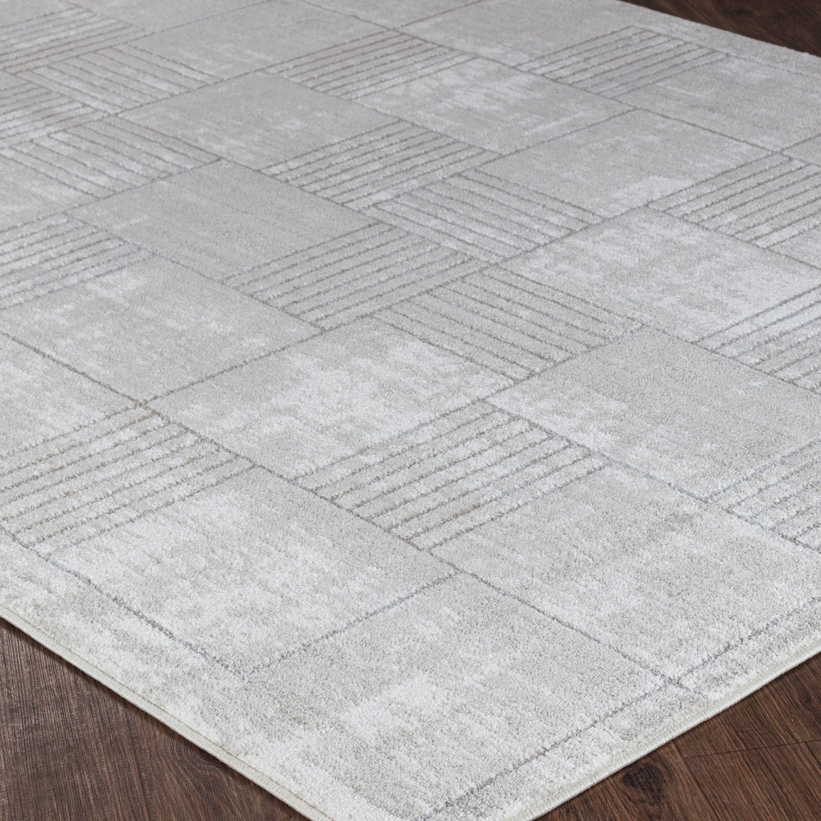 IVY Scandi Modern Grey/White Area Rug