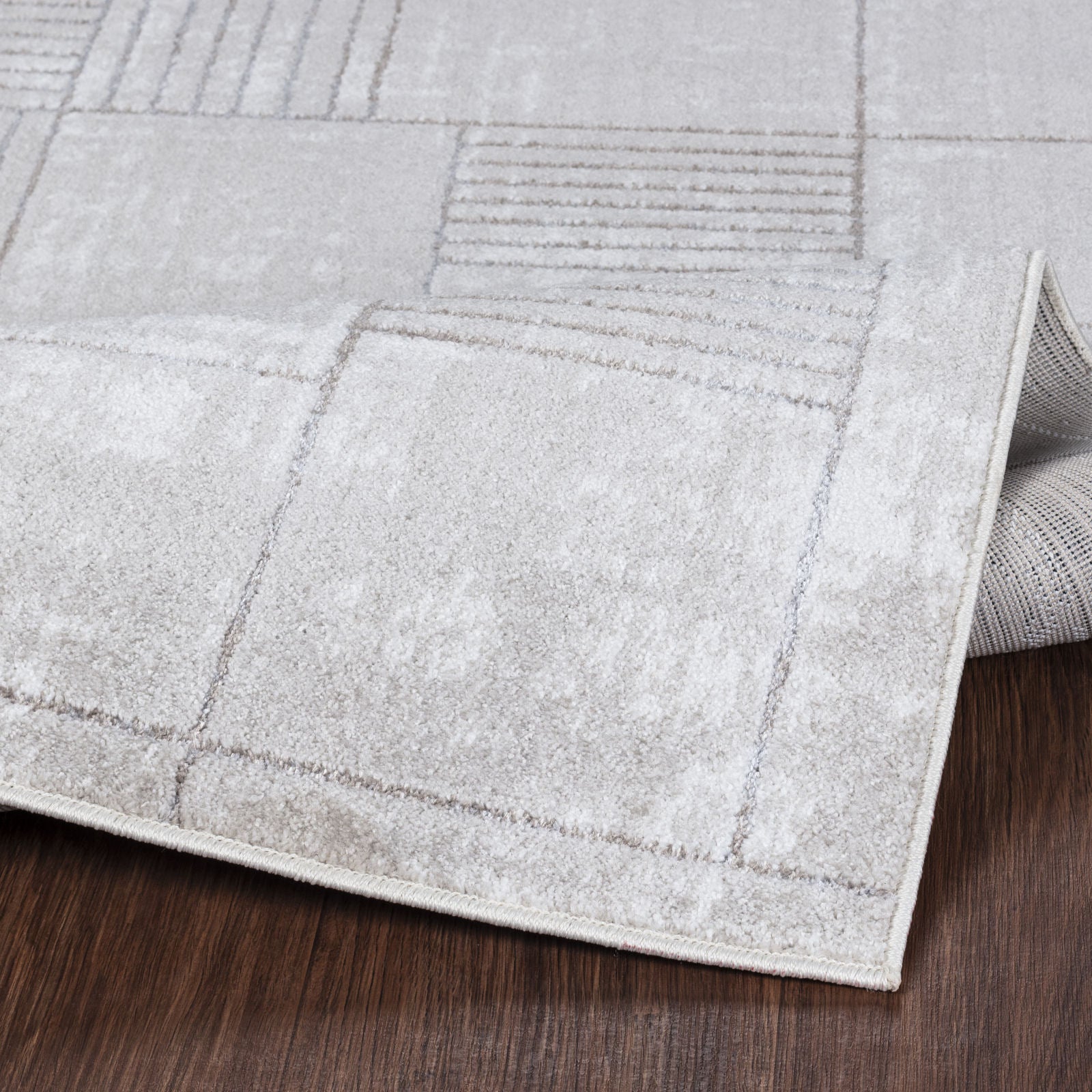 IVY Scandi Modern Grey/White Area Rug
