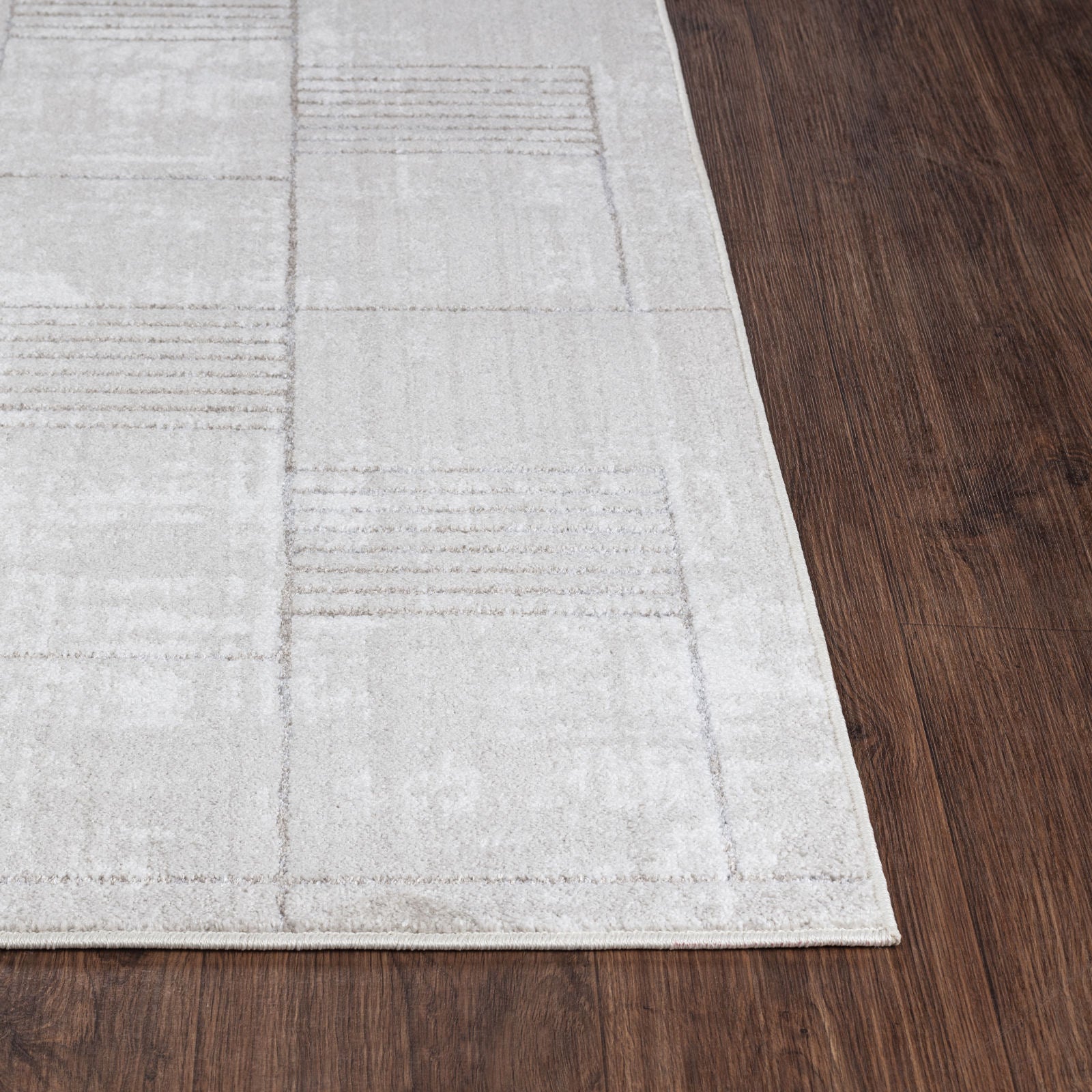 IVY Scandi Modern Grey/White Area Rug