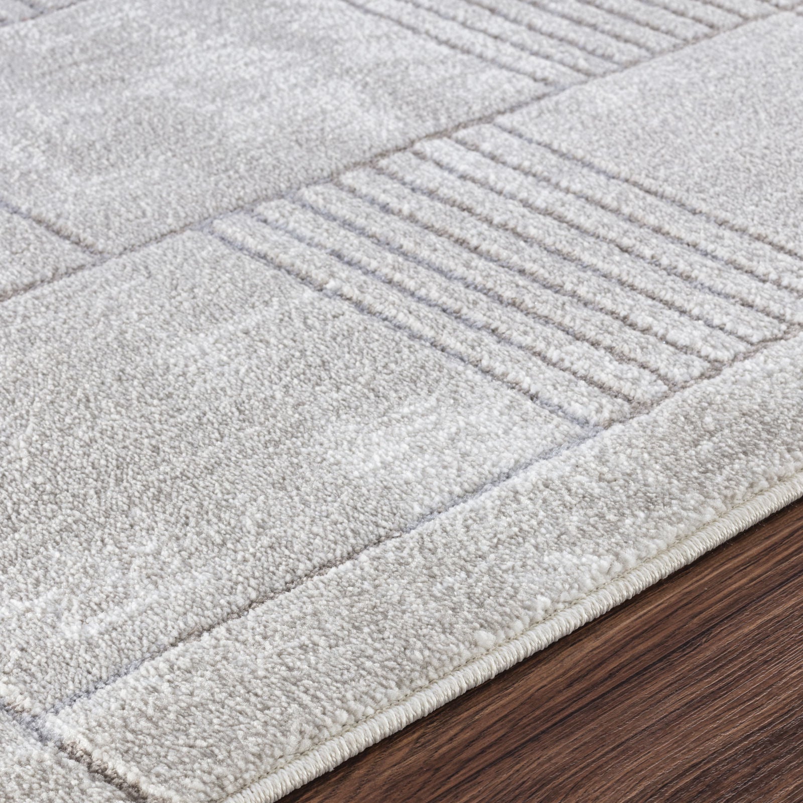 IVY Scandi Modern Grey/White Area Rug