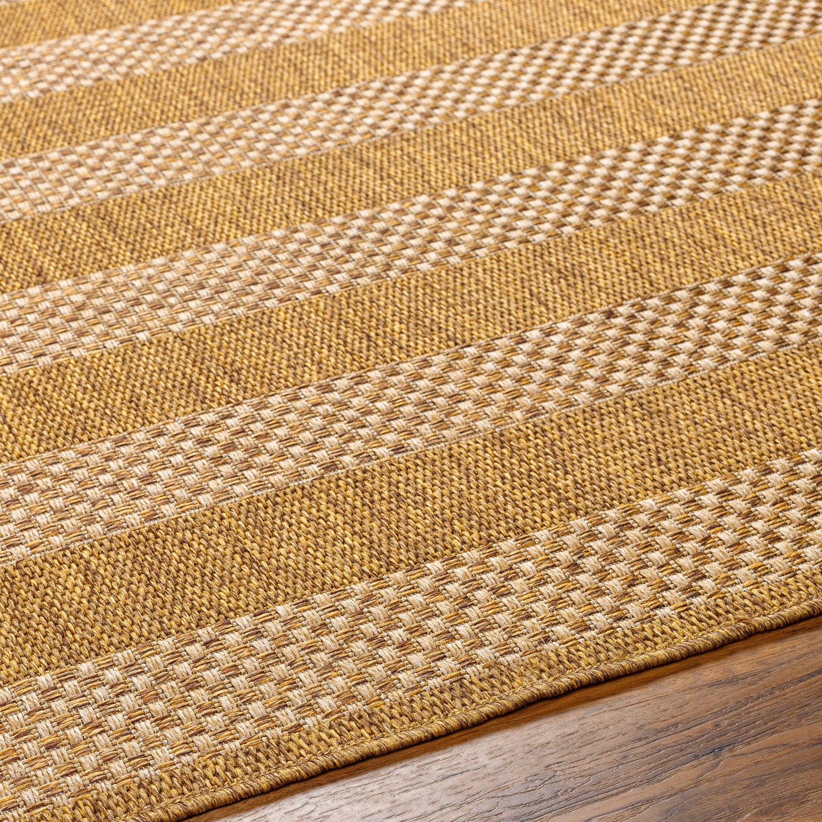 BAHATI In- /Outdoor Jute-Look Striped Area Rug