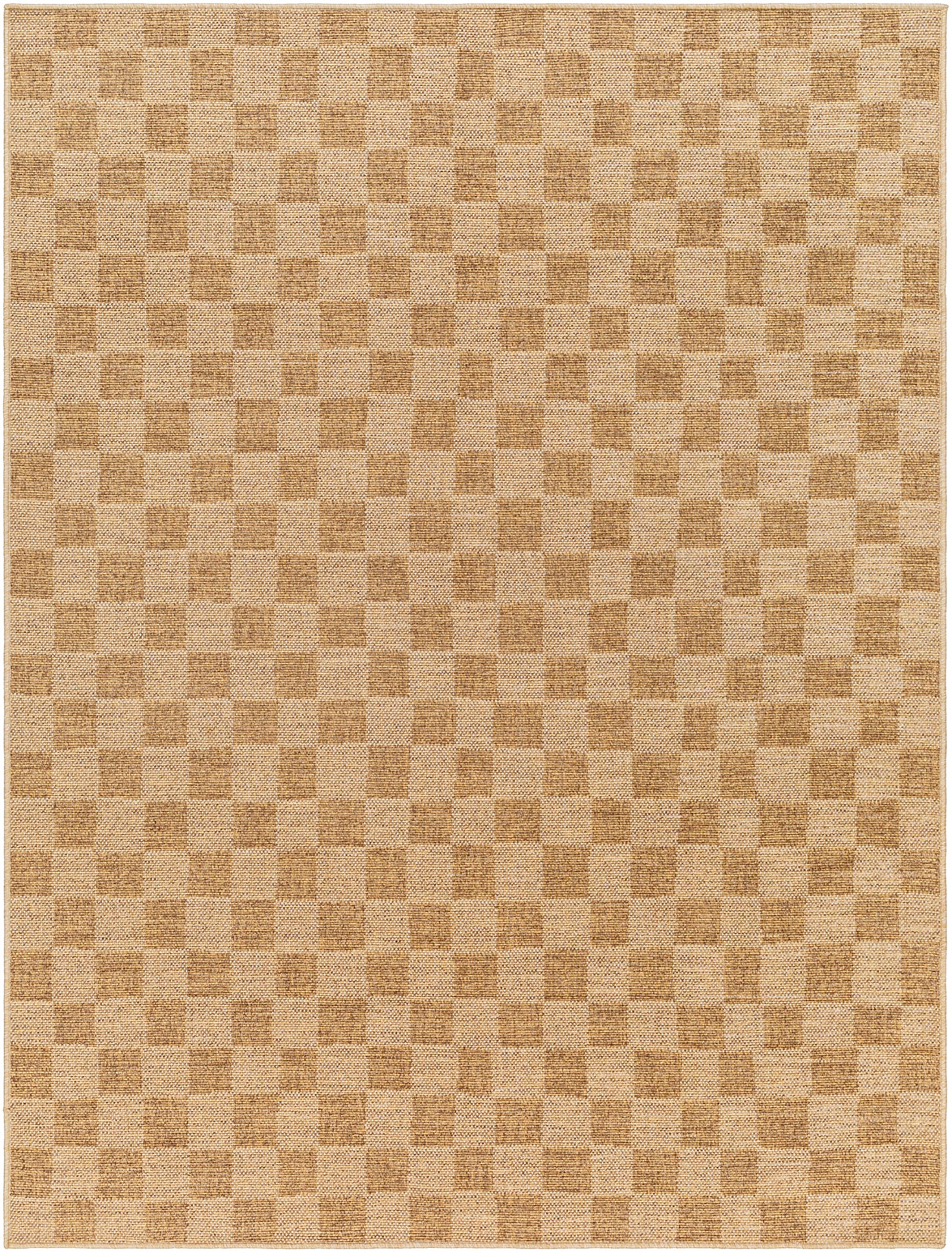 SIDDHI In- /Outdoor Jute-Look Checkered Area Rug
