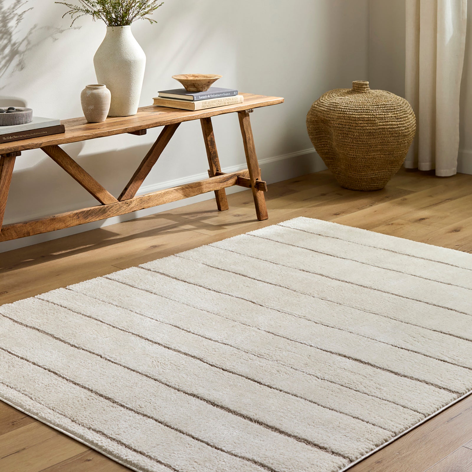 LUCIA Our PNW Home x Livabliss Scandi High Pile Ivory Runner Rug