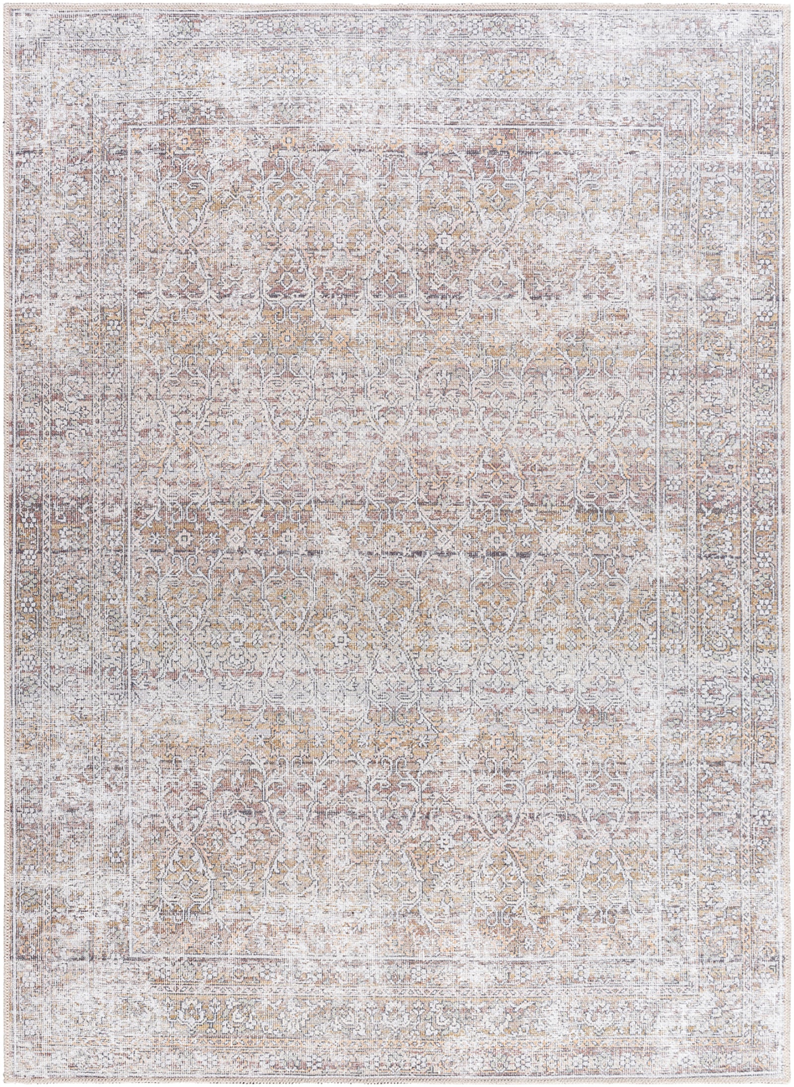 AKIFAH Machine Washable Vintage Area Rug