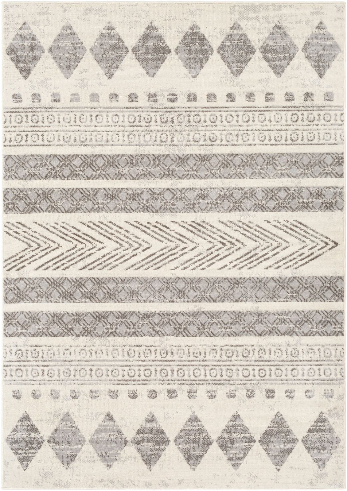 WAIFU Scandi Modern Light Grey Area Rug