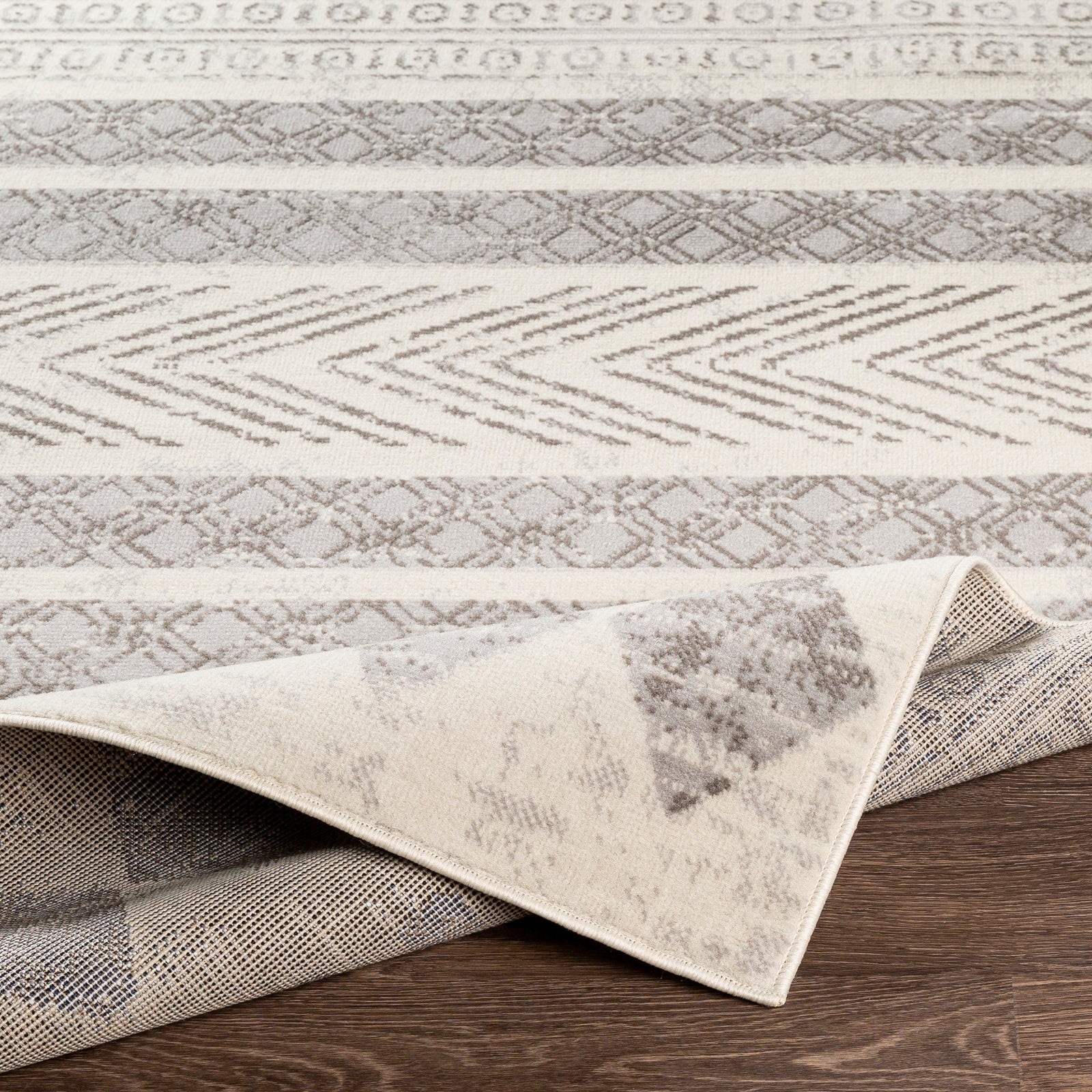 WAIFU Scandi Modern Light Grey Area Rug