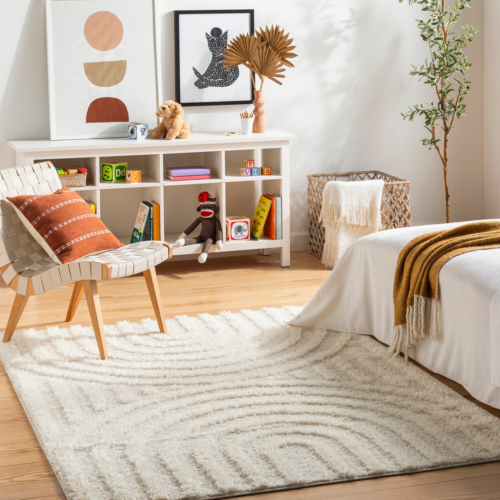 MARAVA Modern Shaggy Area Rug
