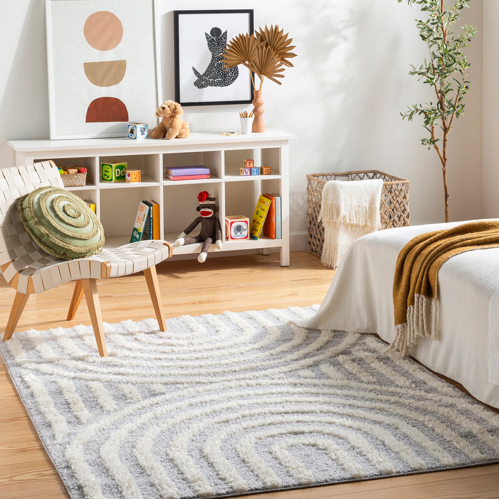 MARAVA Modern Shaggy Area Rug