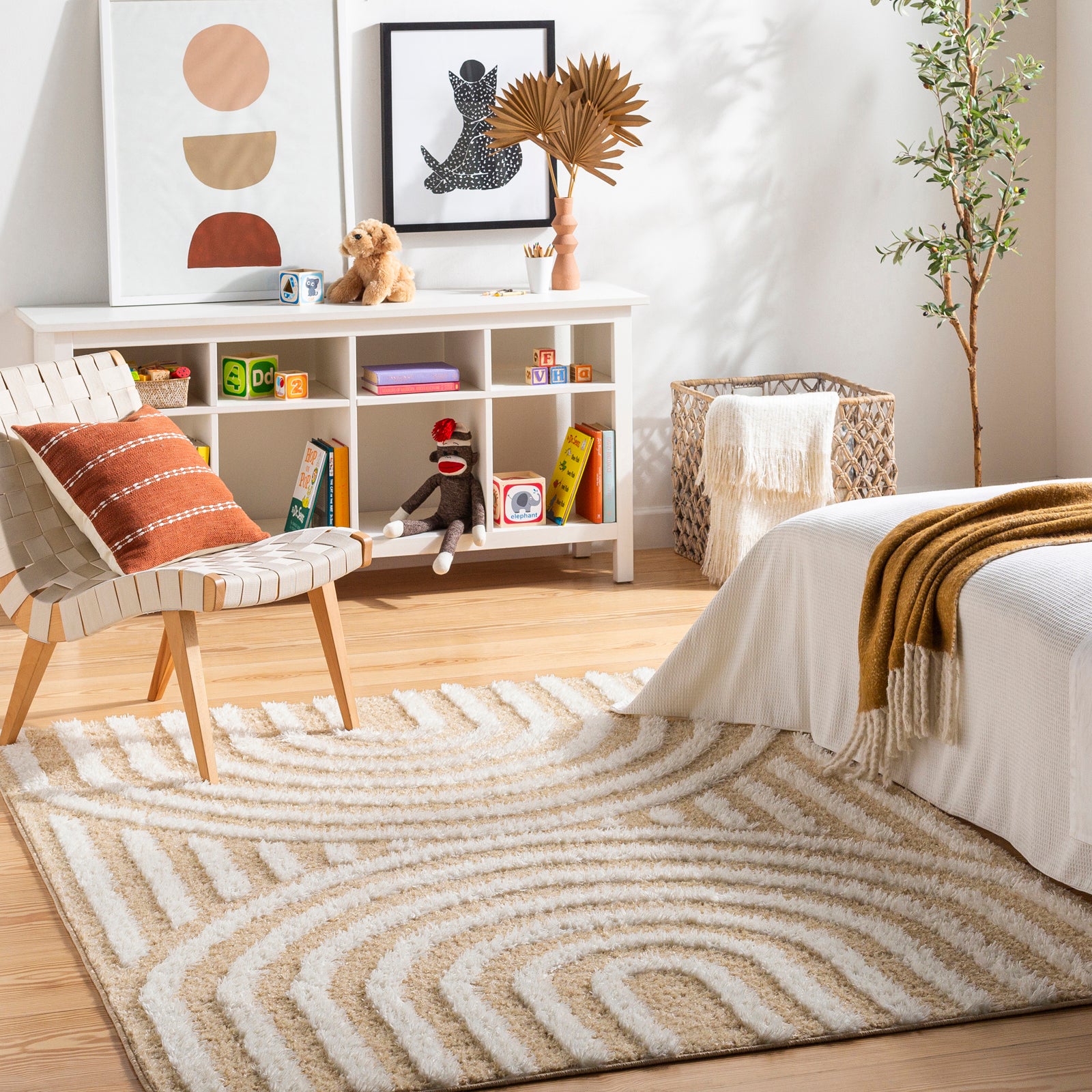 MARAVA Modern Shaggy Area Rug
