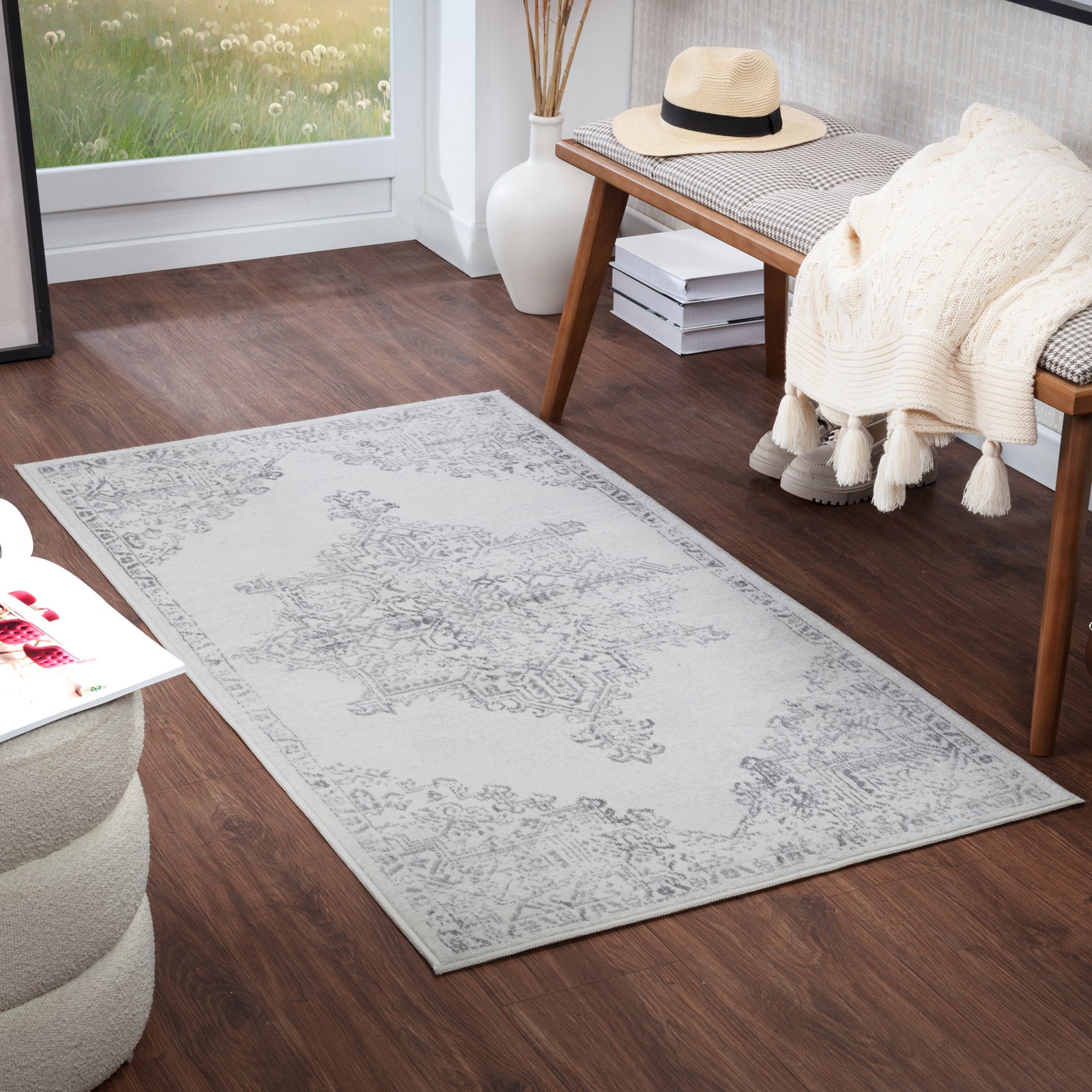 CEREN Oriental Vintage Runner Rug