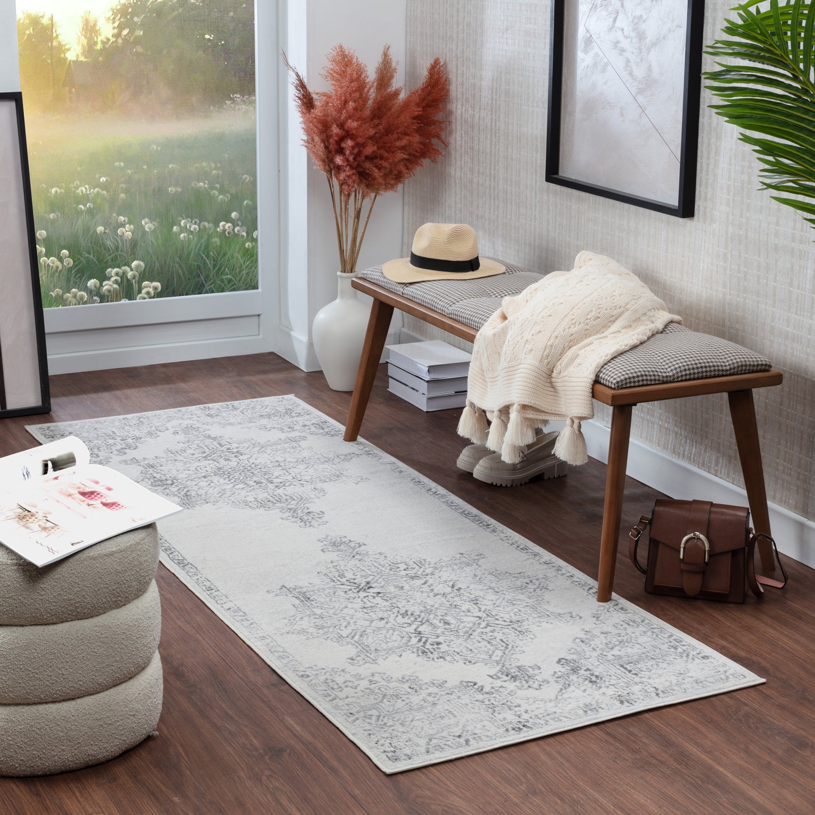 CEREN Oriental Vintage Runner Rug