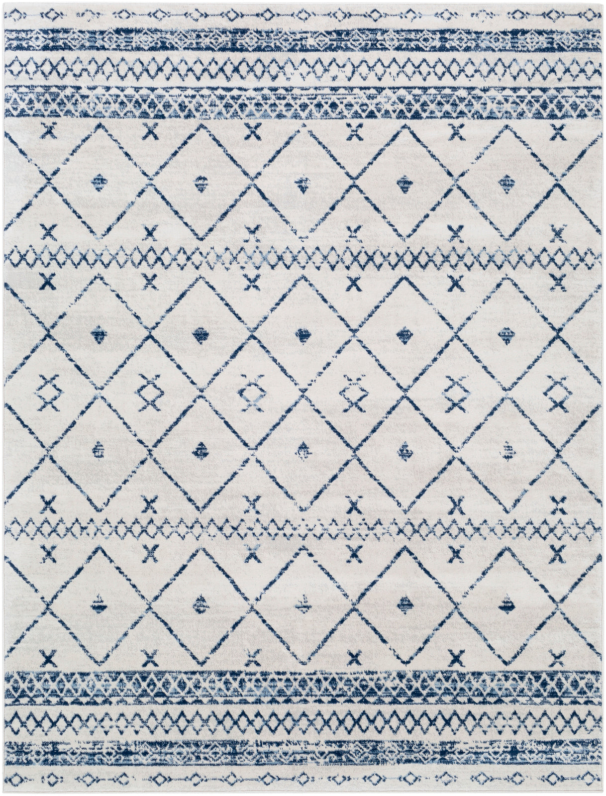 MYA Berber Modern Dark Blue Area Rug