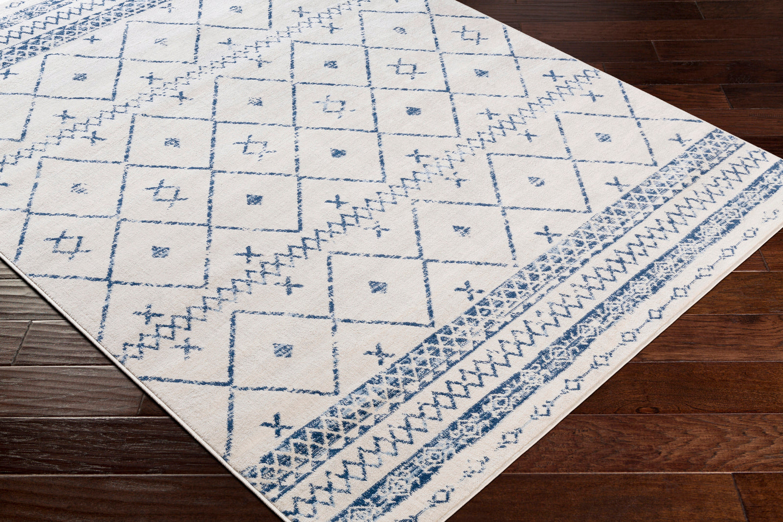 MYA Berber Modern Dark Blue Area Rug