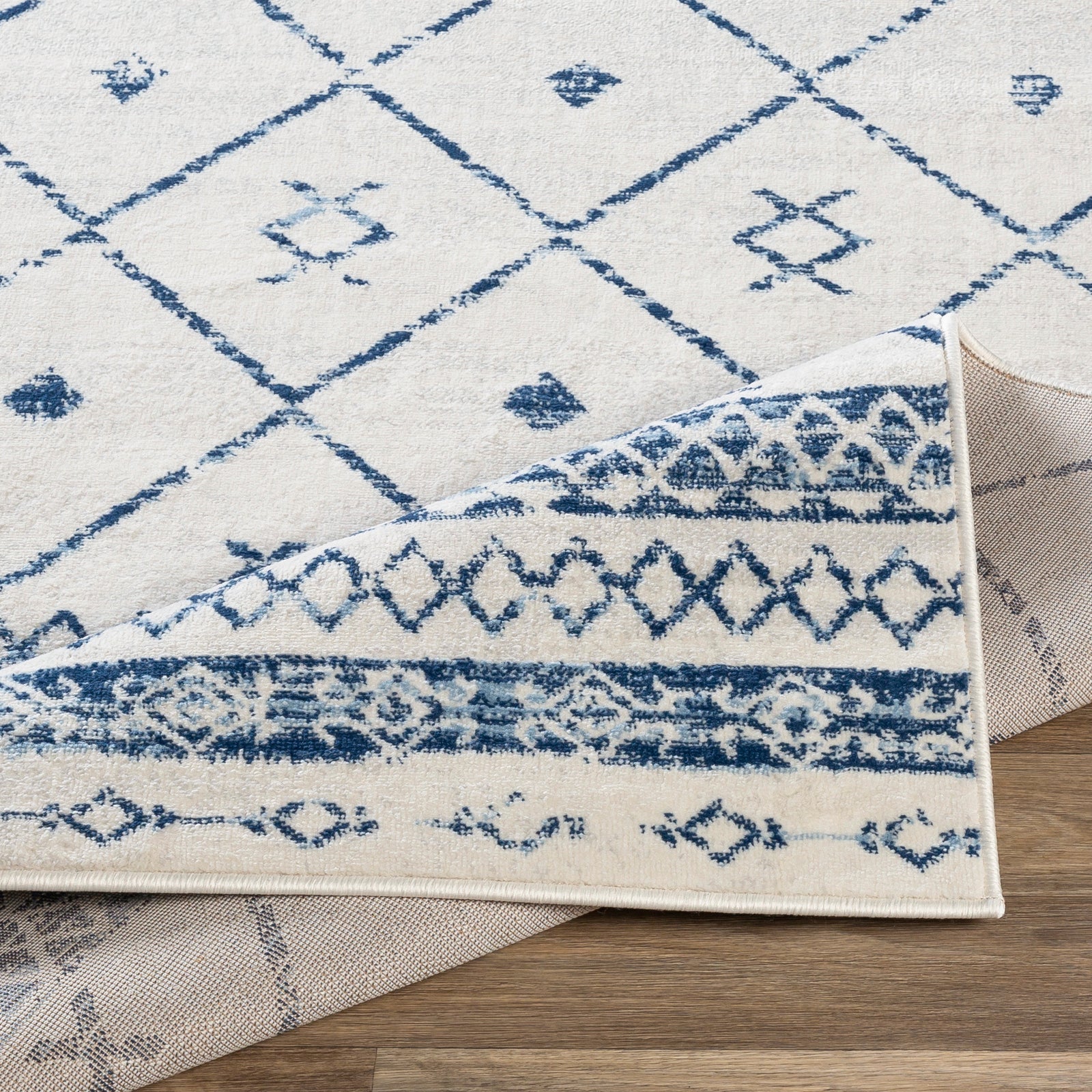 MYA Berber Modern Dark Blue Area Rug