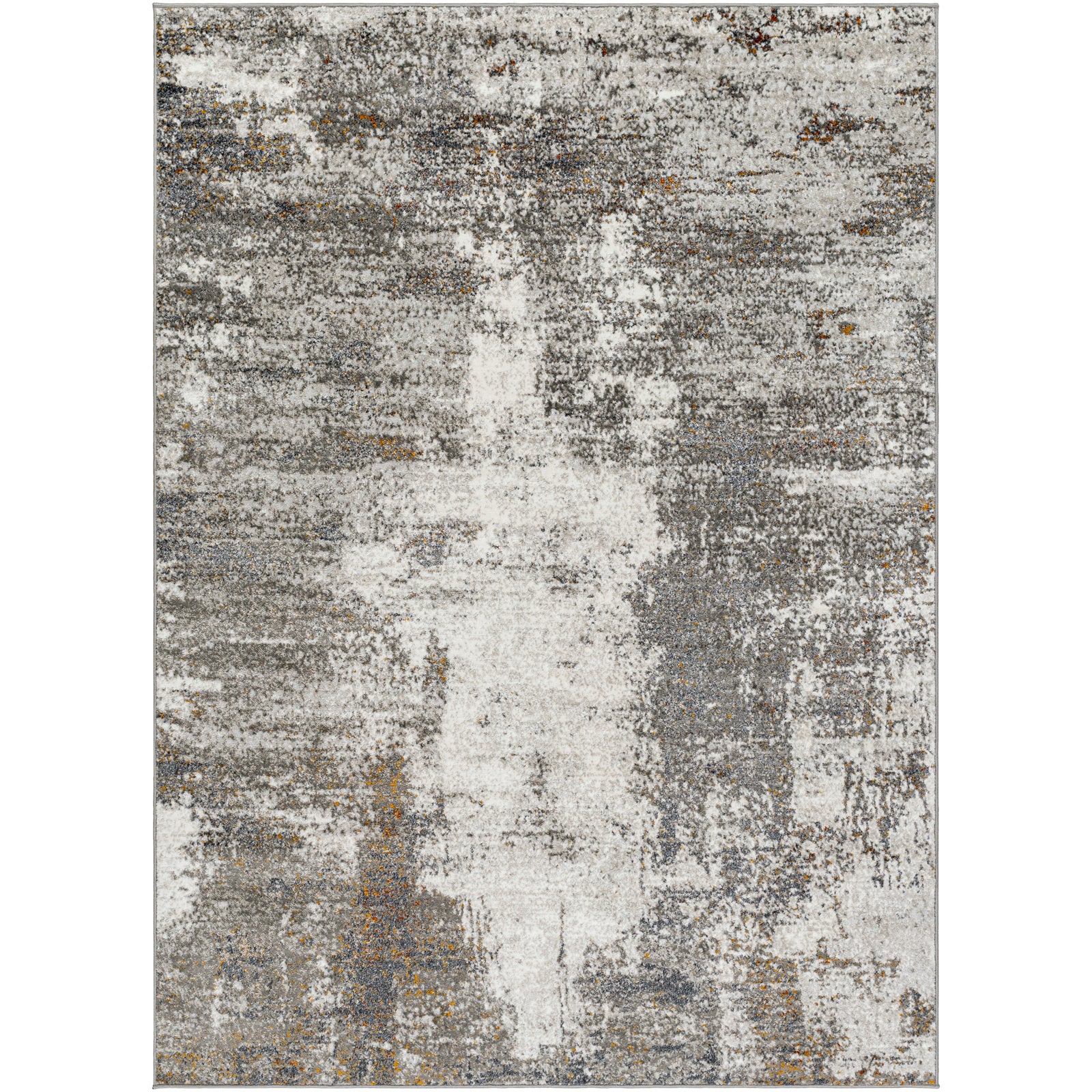 MAYLENE Abstract Modern Marble Charcoal Area Rug