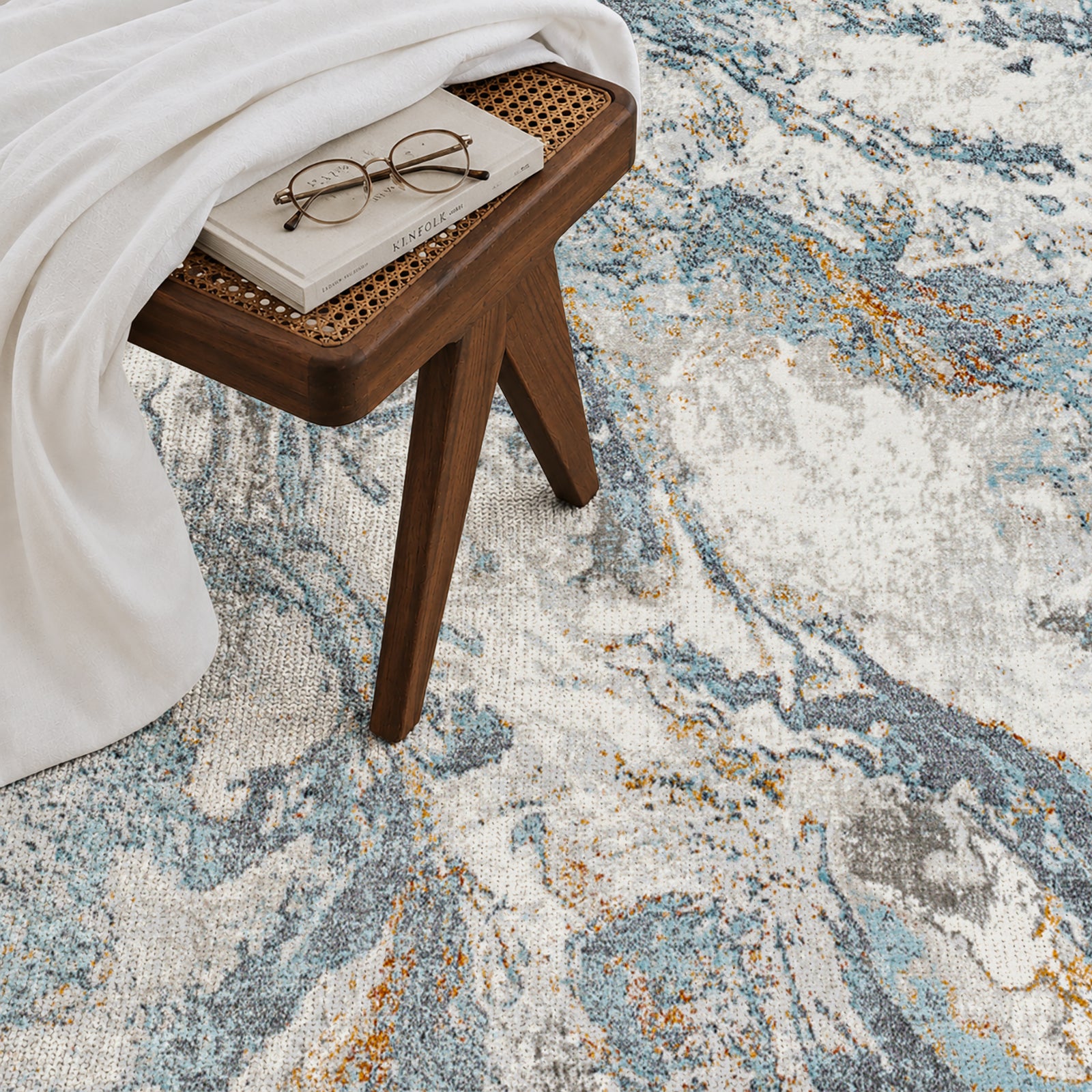 San Francisco Abstract Modern Marble Rug