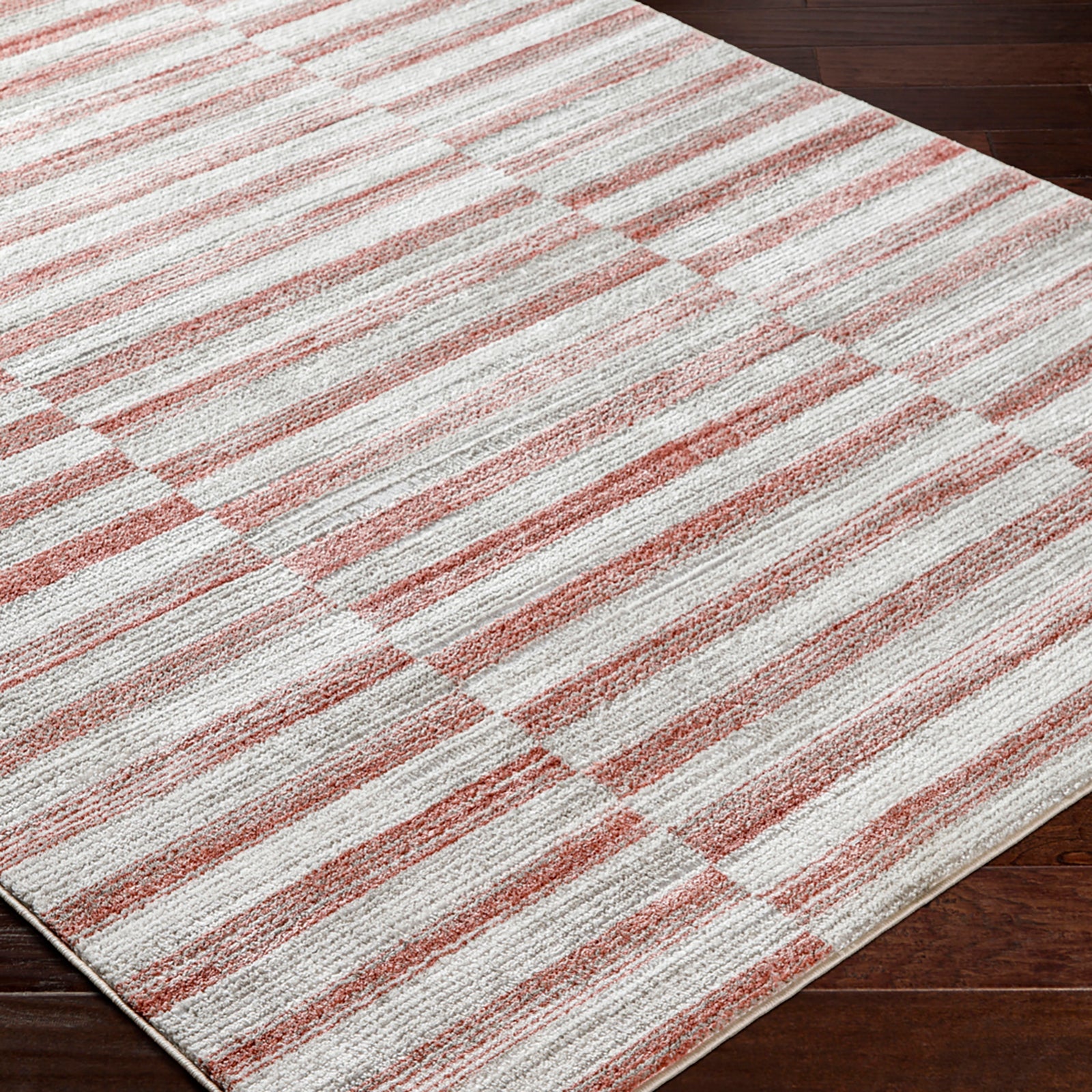 JONTHAN Scandi Modern Coral Area Rug