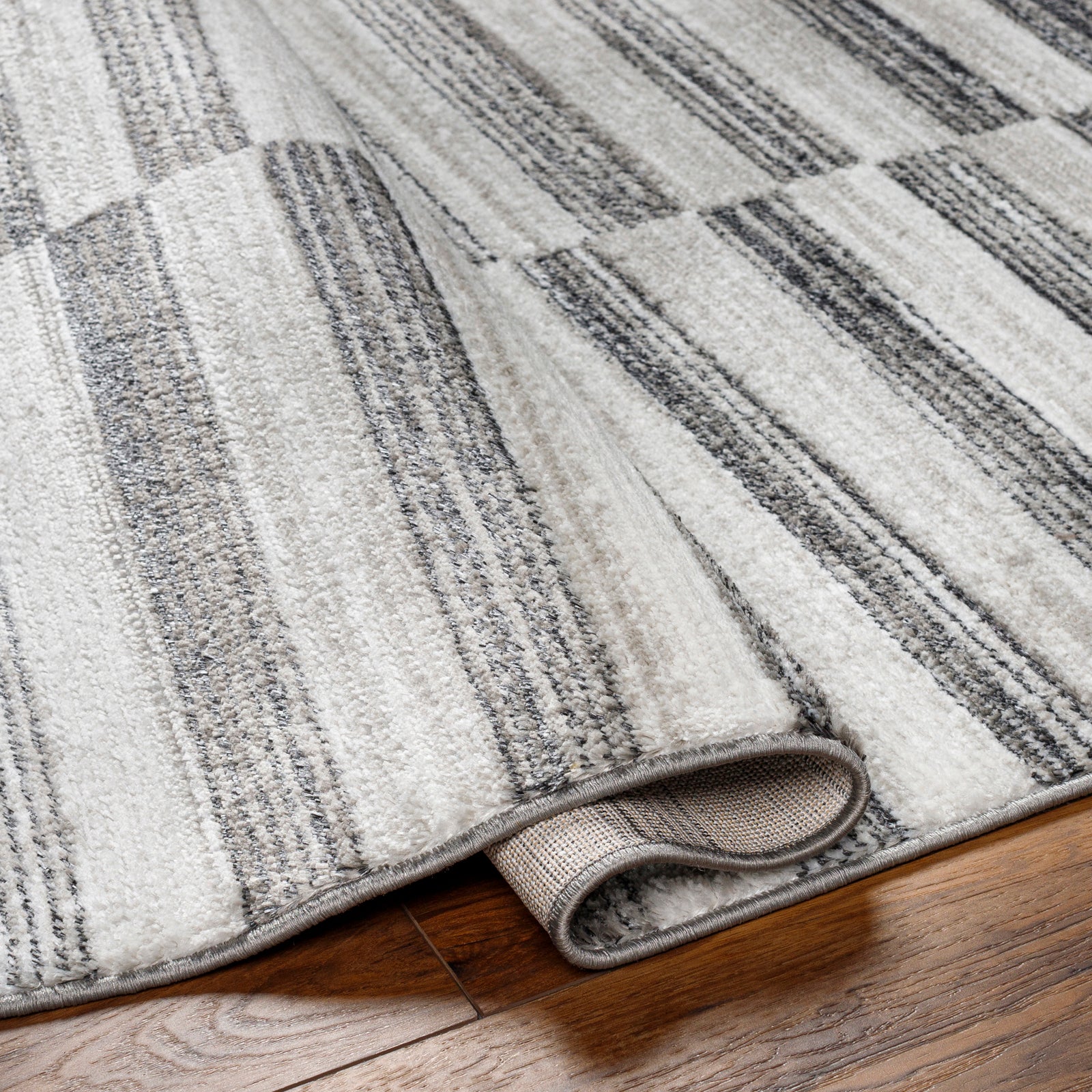JONTHAN Scandi Modern Black Area Rug