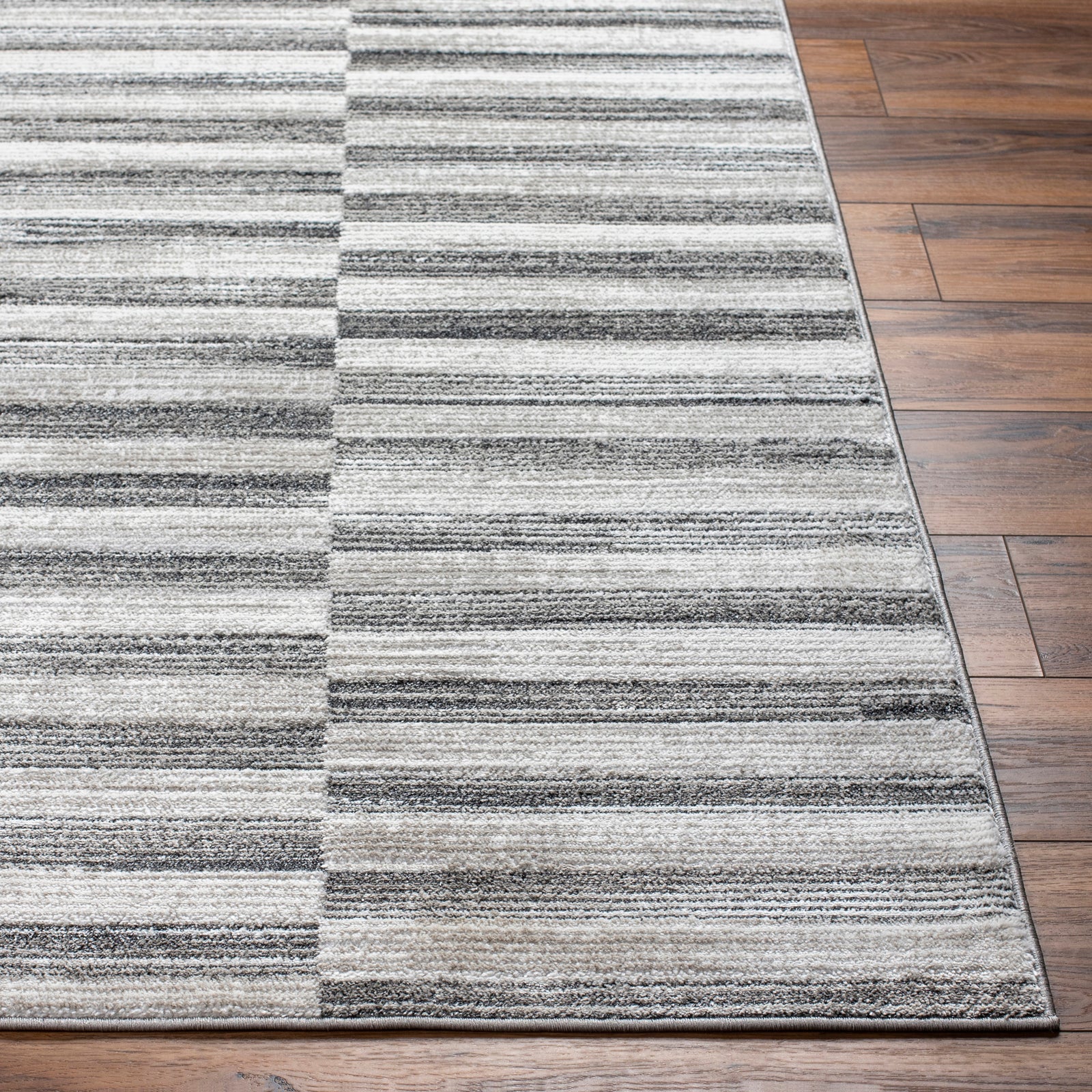 JONTHAN Scandi Modern Black Area Rug