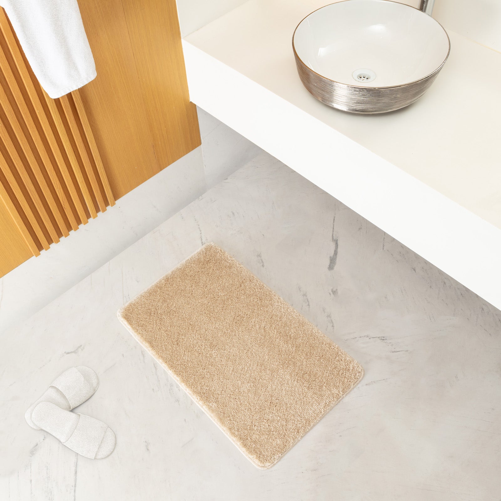 JUNE Machine Washable Anti-Slip Bathroom Area Rug
