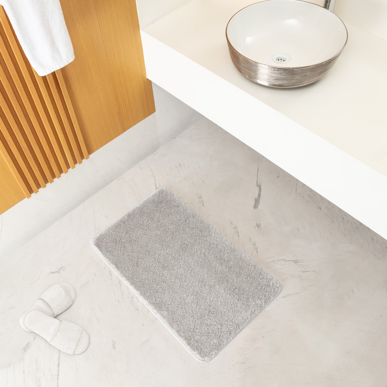 JUNE Machine Washable Anti-Slip Bathroom Area Rug