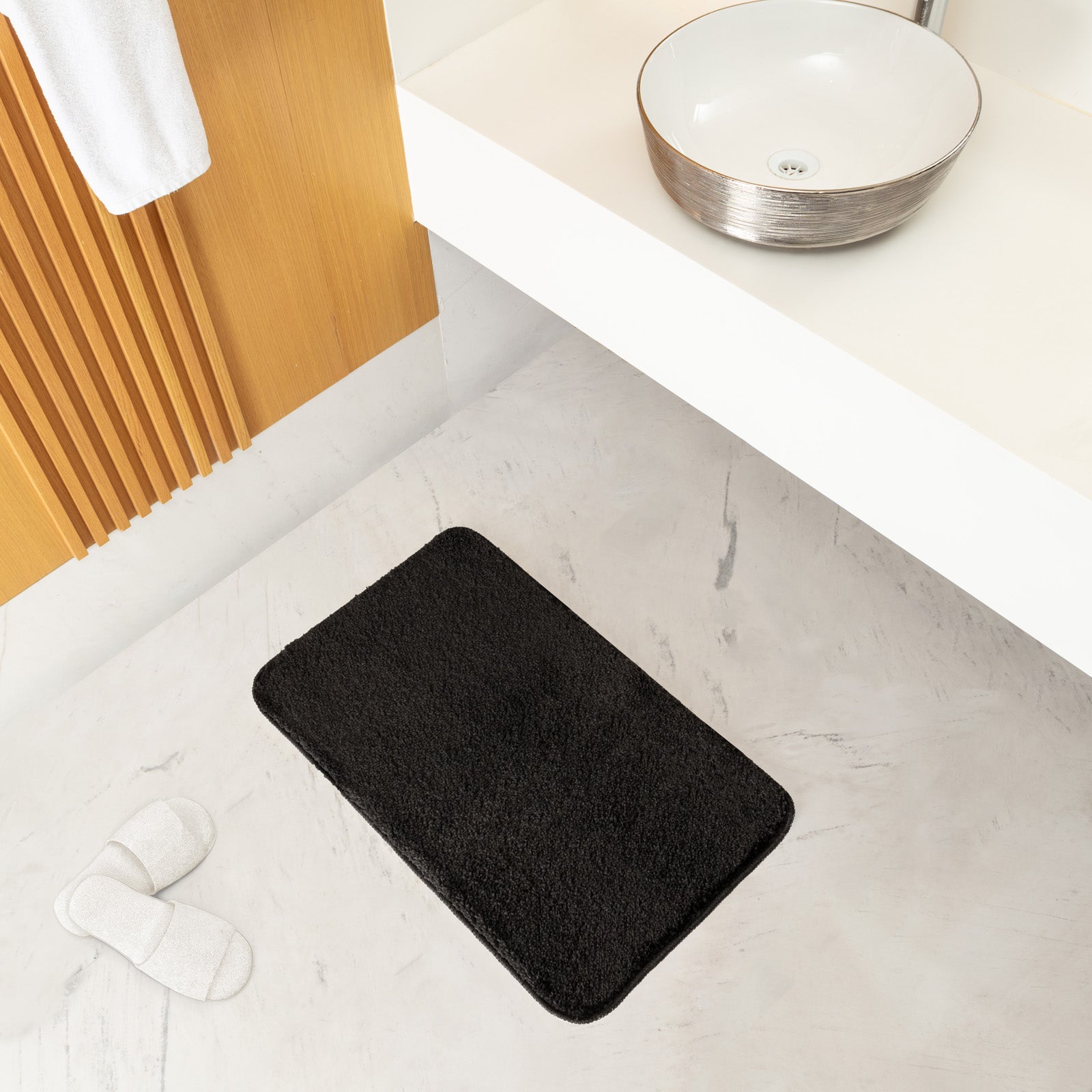 JUNE Machine Washable Anti-Slip Bathroom Area Rug