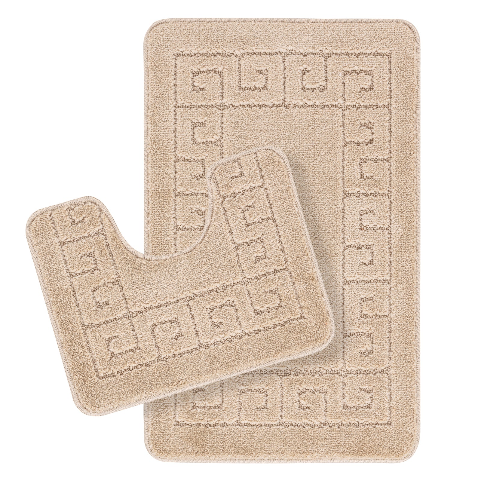 POPPY 2 Machine Washable Anti-Slip Bathroom Area Rugs