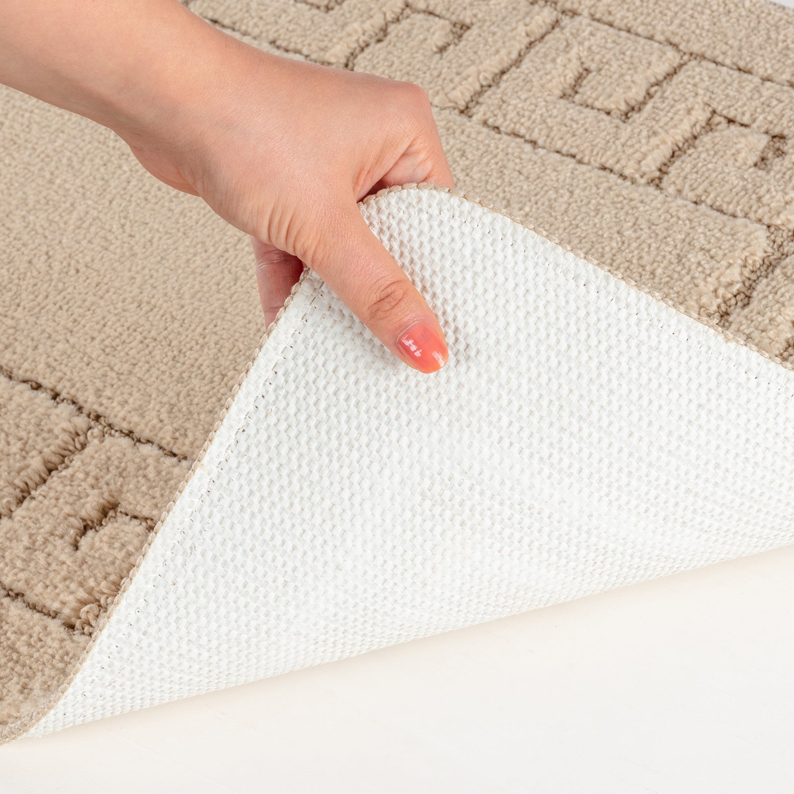 POPPY 2 Machine Washable Anti-Slip Bathroom Area Rugs