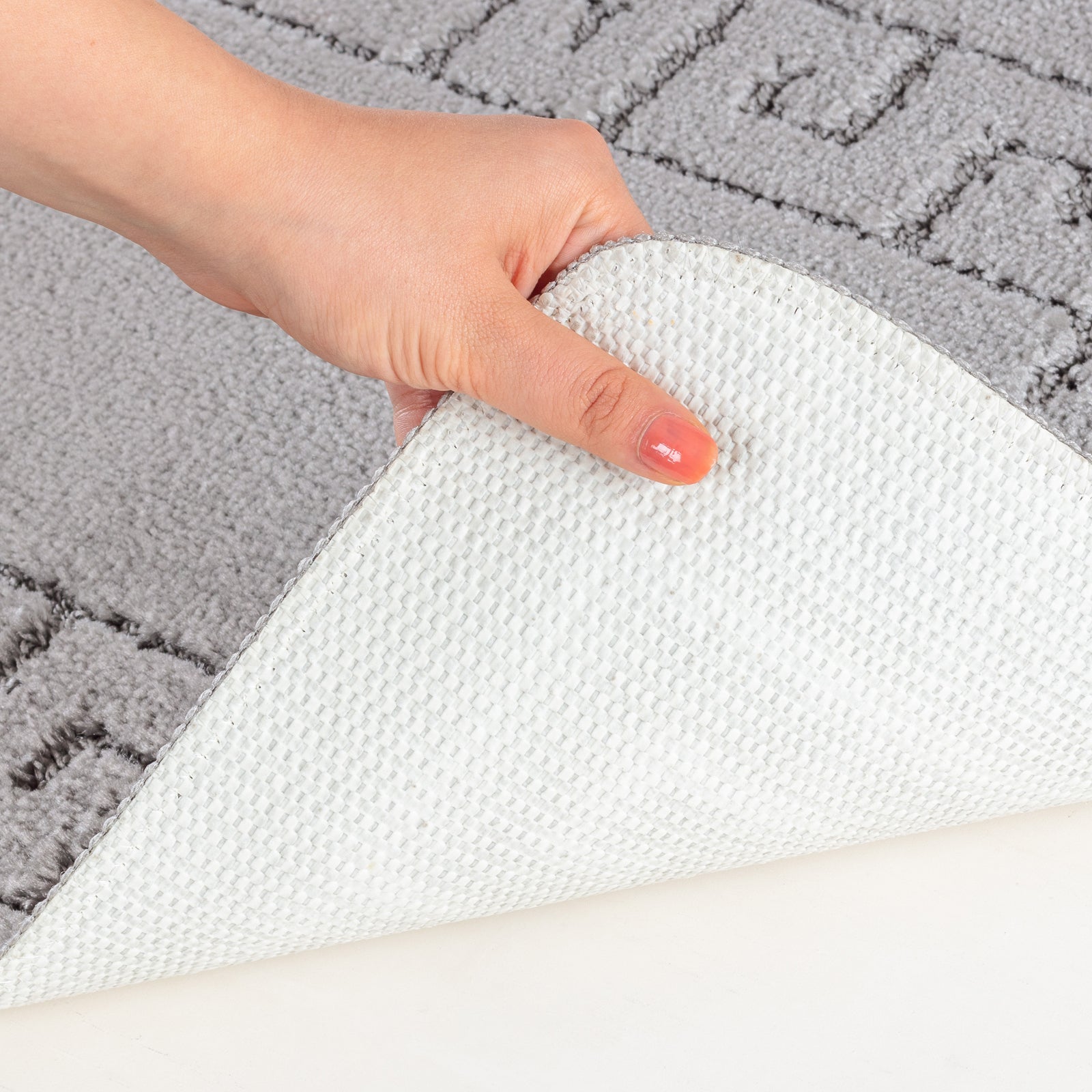 POPPY 2 Machine Washable Anti-Slip Bathroom Area Rugs