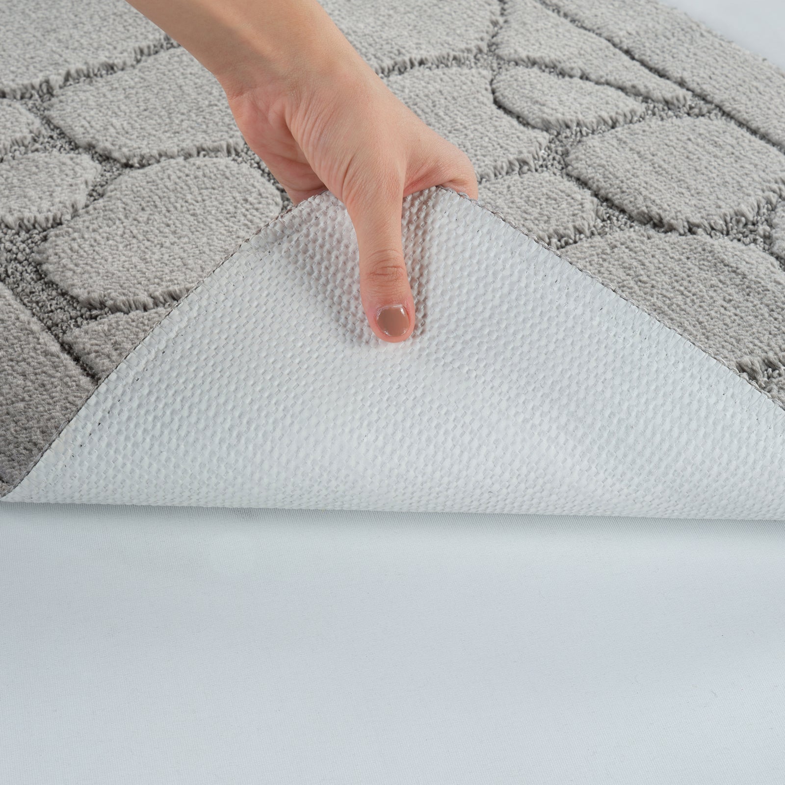 OLIVE 2 Machine Washable Anti-Slip Bathroom Area Rugs