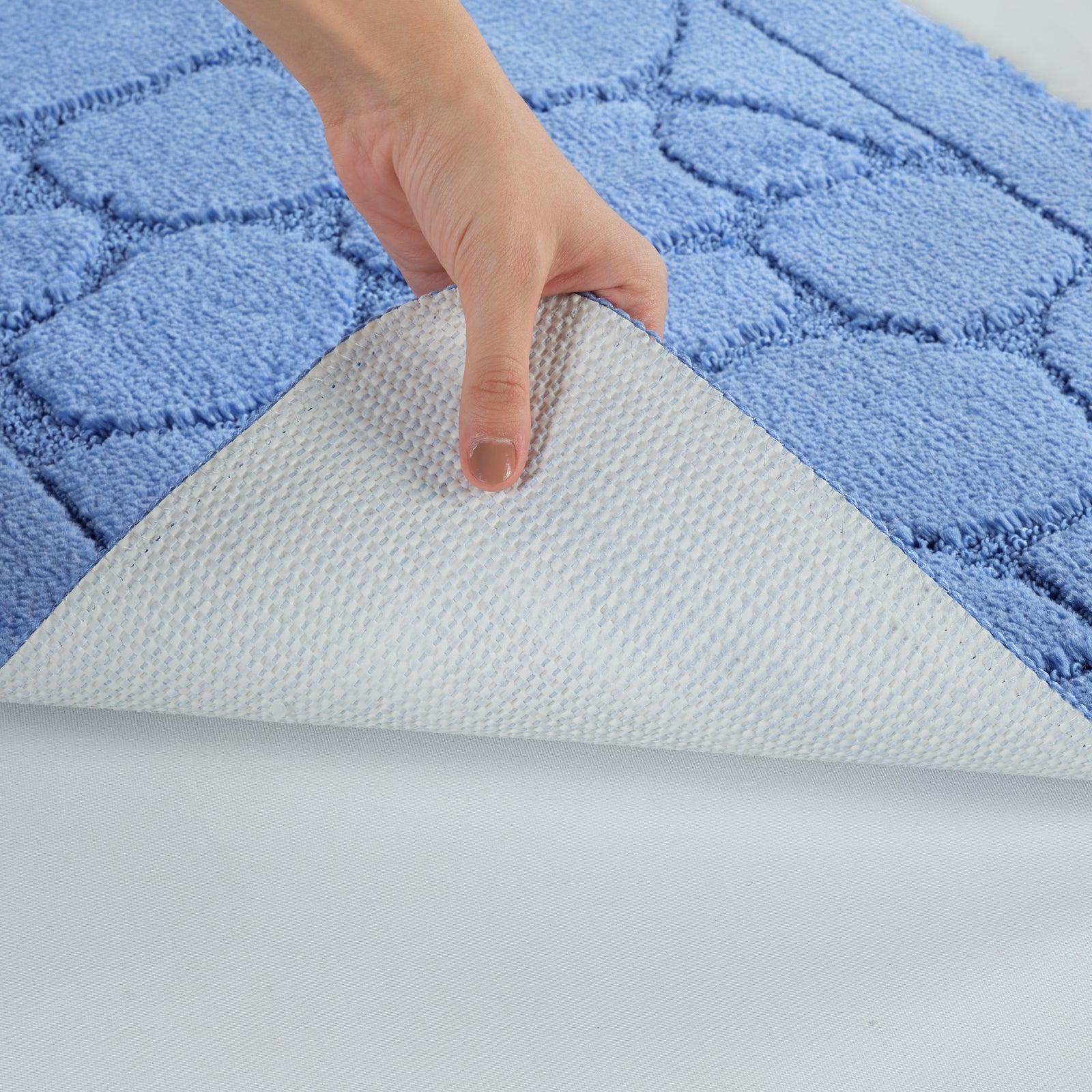 OLIVE 2 Machine Washable Anti-Slip Bathroom Area Rugs