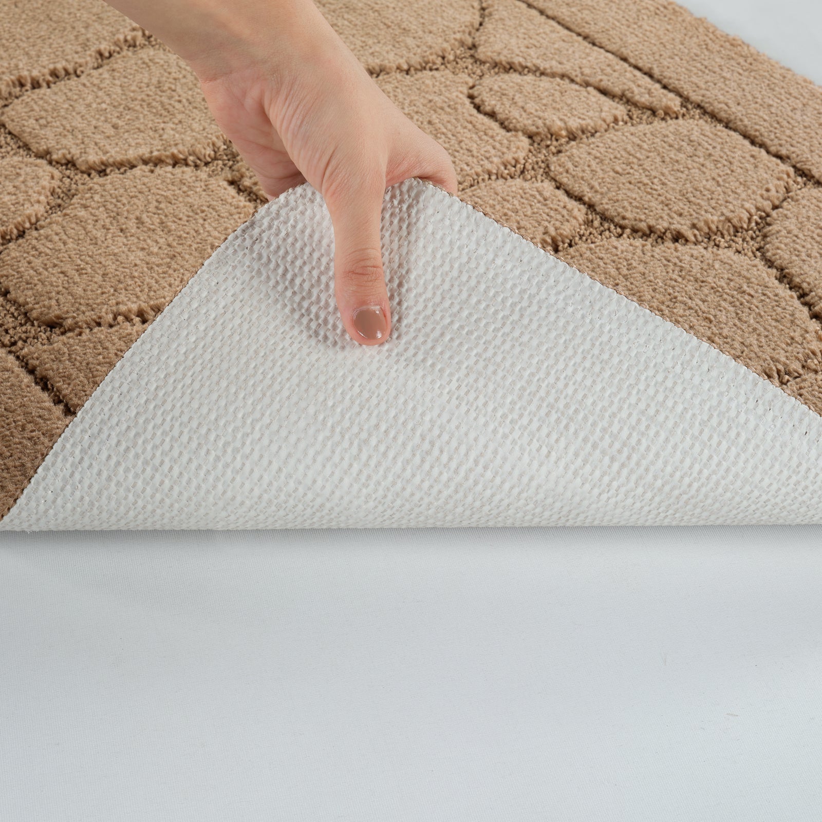 OLIVE 2 Machine Washable Anti-Slip Bathroom Area Rugs