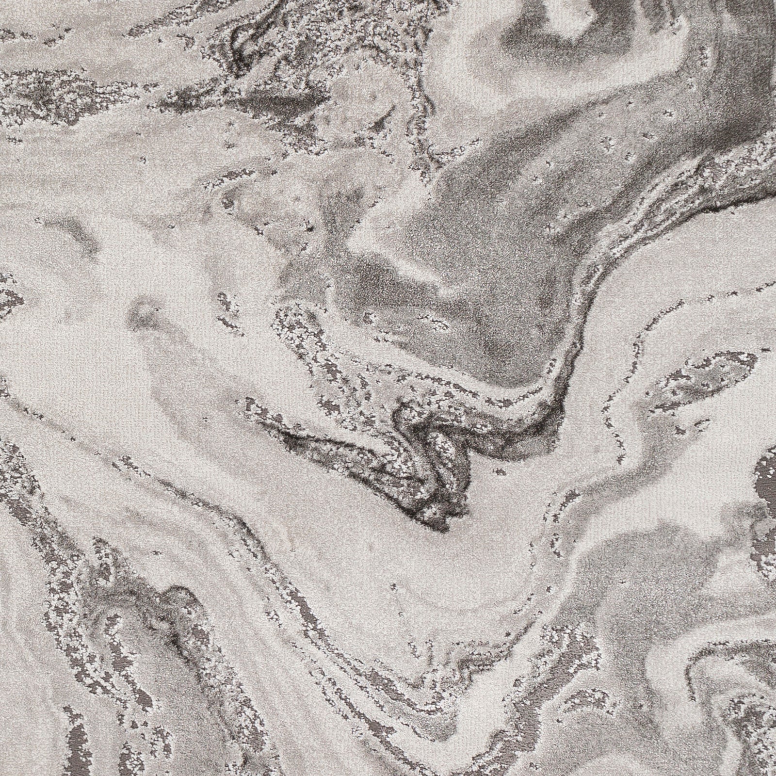 AMIDALA Abstract Modern Marble Grey Area Rug