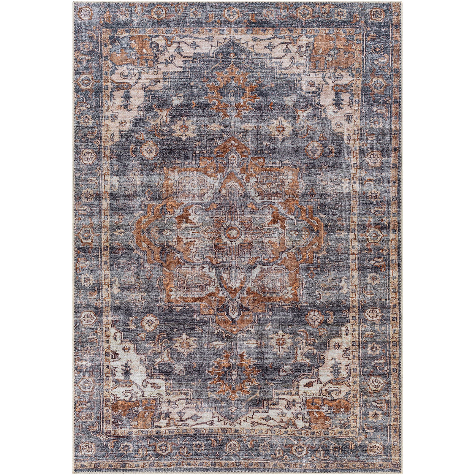 JEN Machine Washable Vintage Area Rug