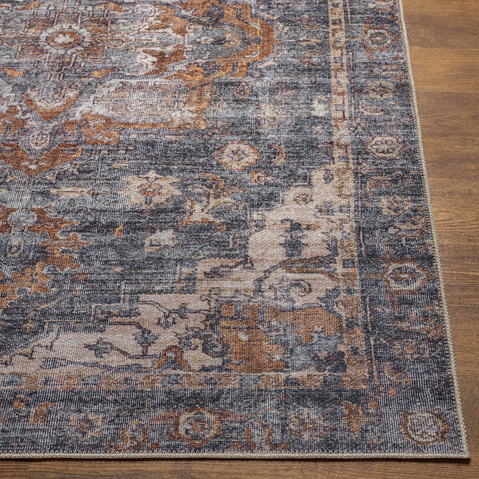 JEN Machine Washable Vintage Area Rug