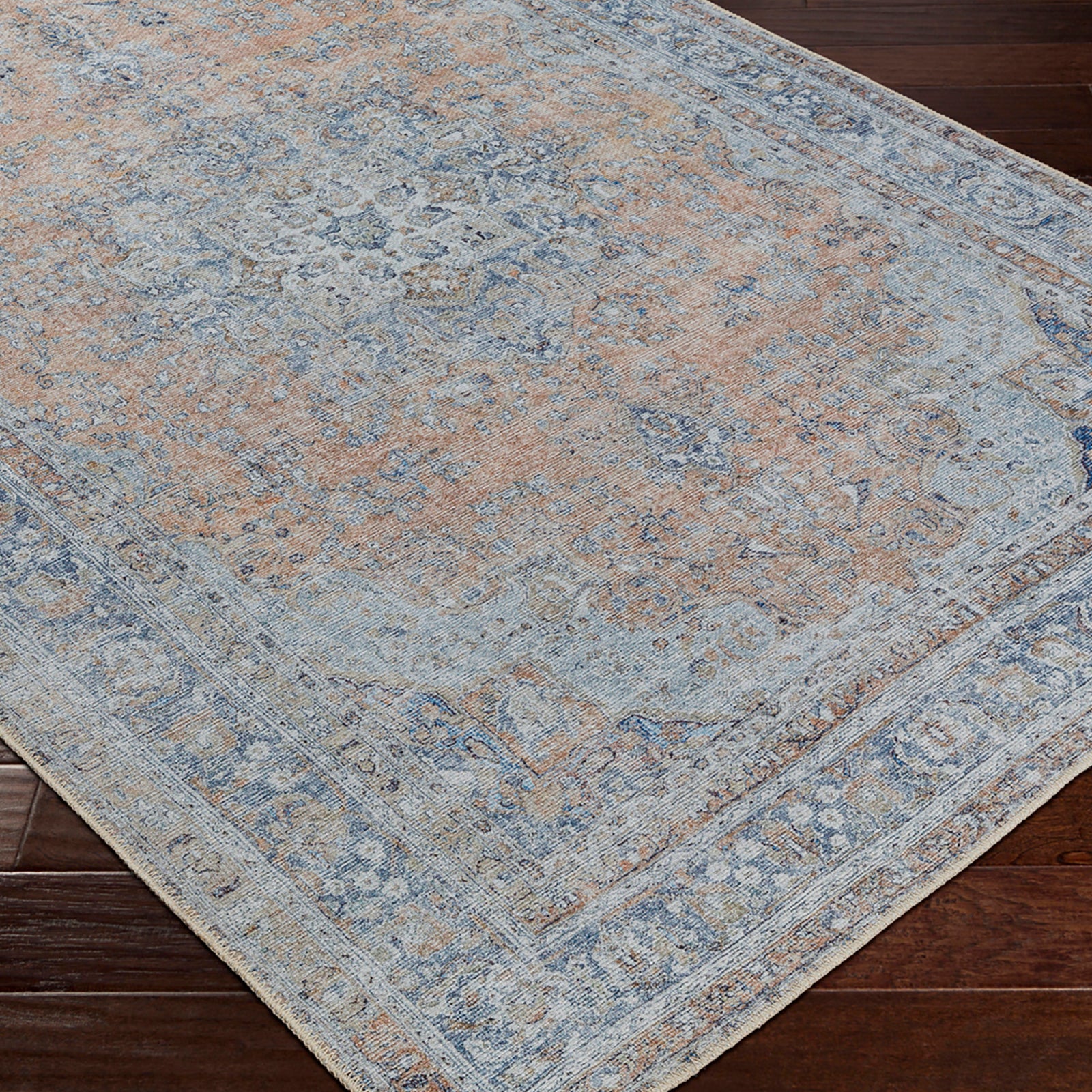 FLORA Machine Washable Vintage Area Rug