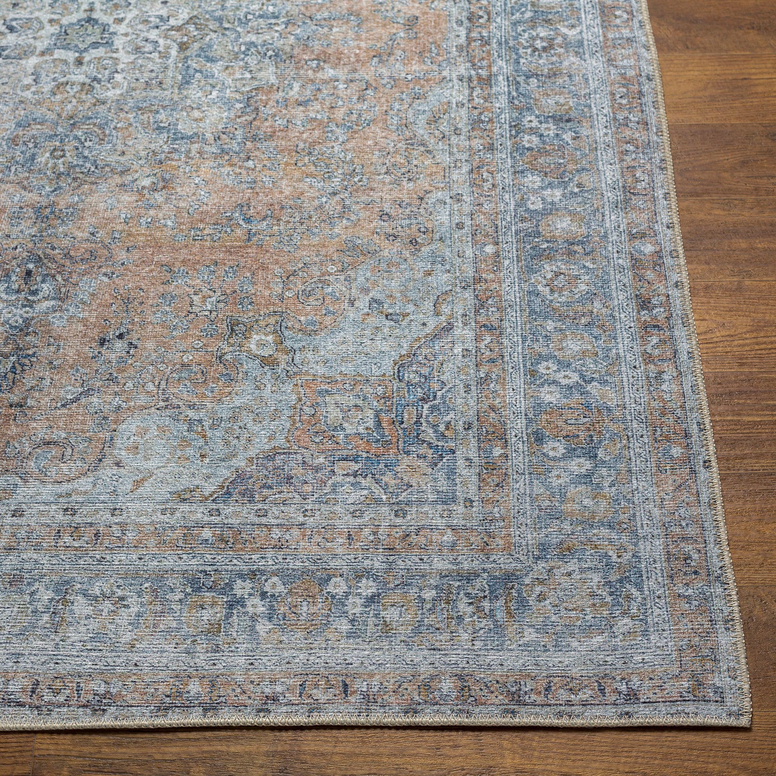 FLORA Machine Washable Vintage Area Rug