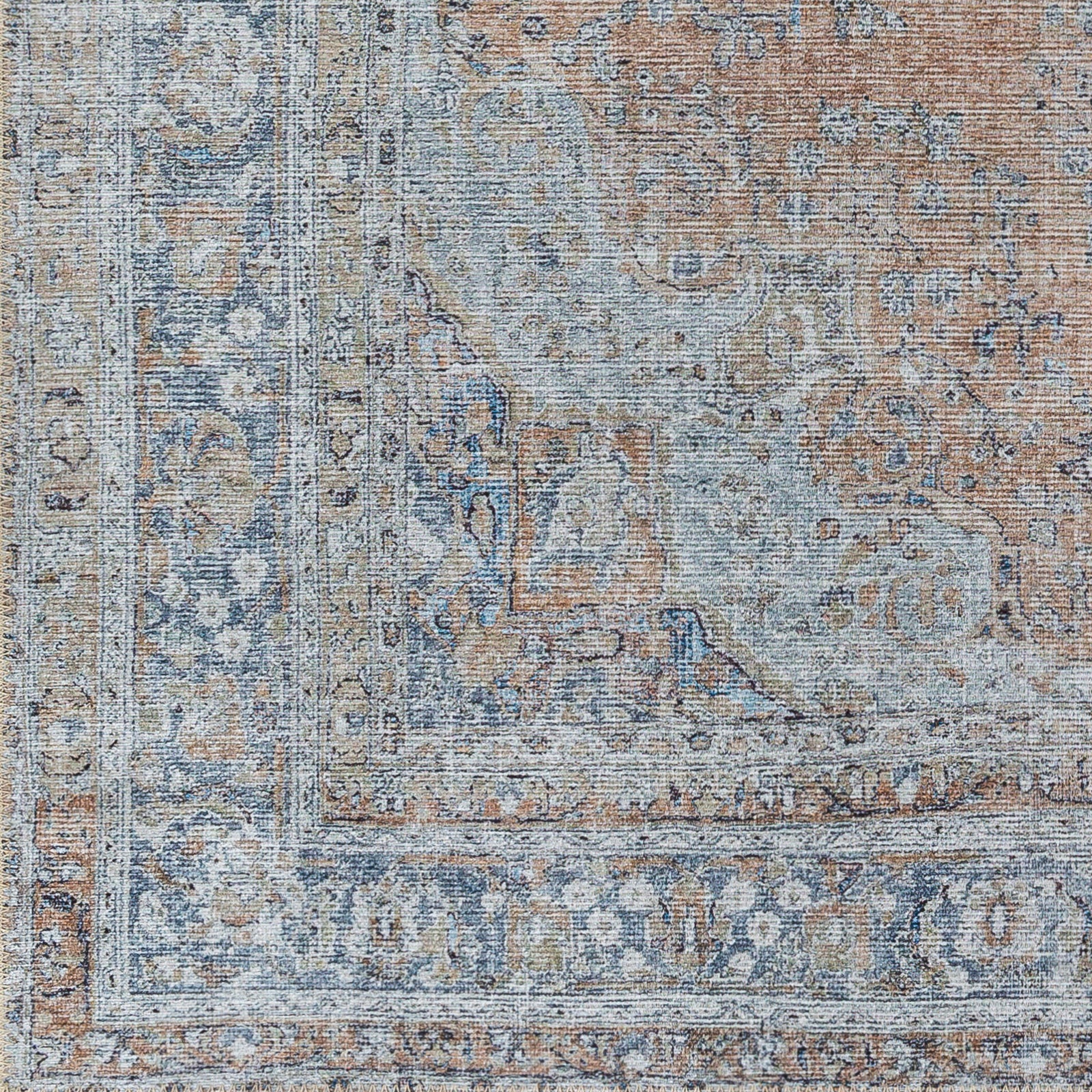 FLORA Machine Washable Vintage Area Rug