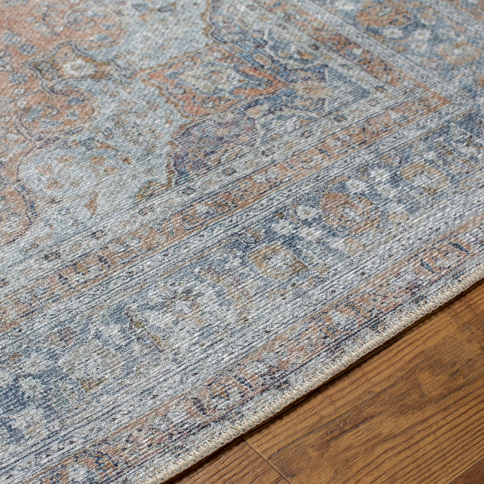 FLORA Machine Washable Vintage Area Rug