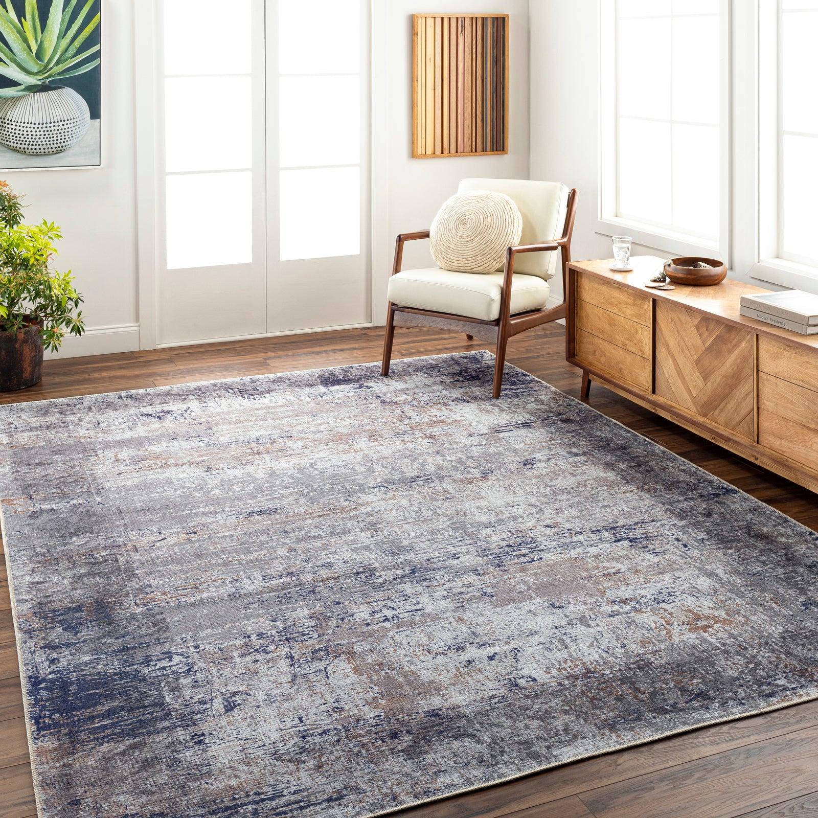 KARINA Modern Machine Washable Area Rug